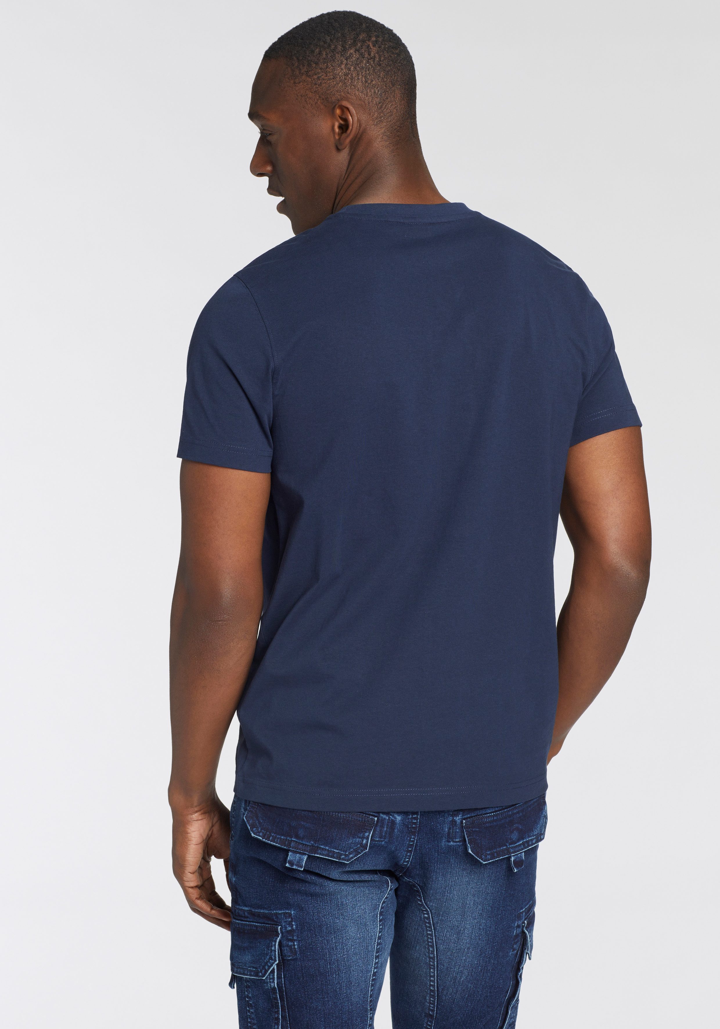 H.I.S T-Shirt Mit großem Frontprint