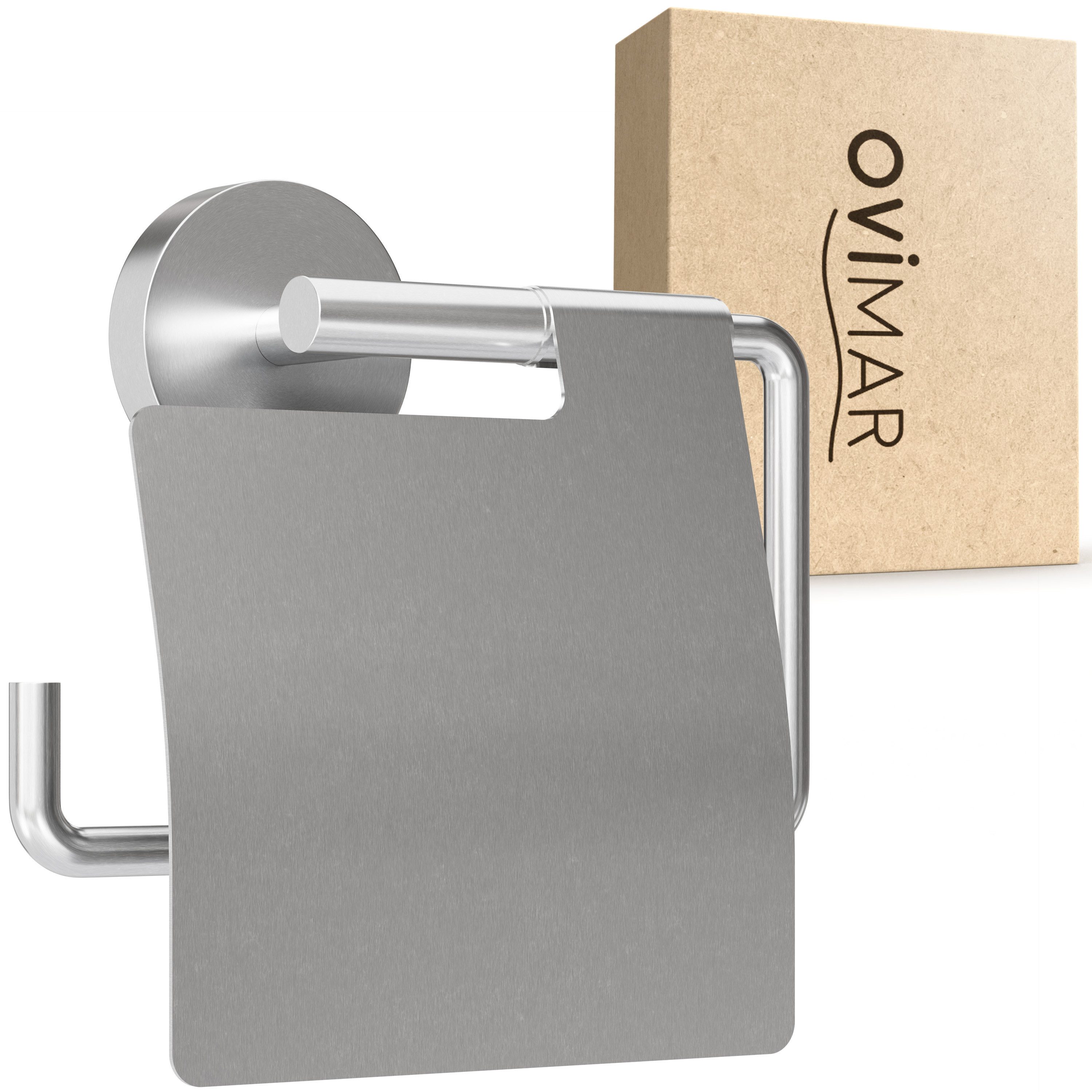 ovimar Toilettenpapierhalter Skagen (1-St), aus Edelstahl in Silber zur Zum günstig online kaufen