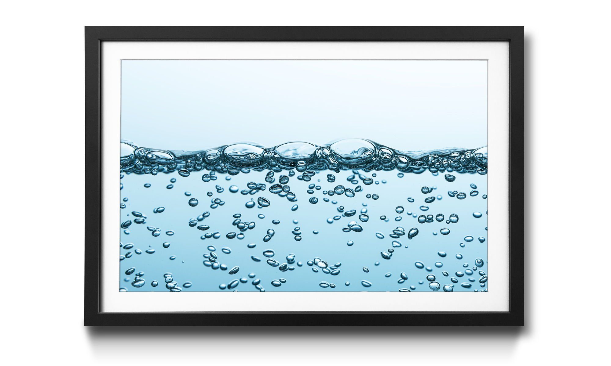Sparkling Rahmen Wasser, Bild 4 erhältlich mit Größen Water, Wandbild, in WandbilderXXL
