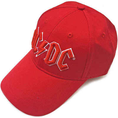 AC/DC Baseball Cap Rot Logo Rot