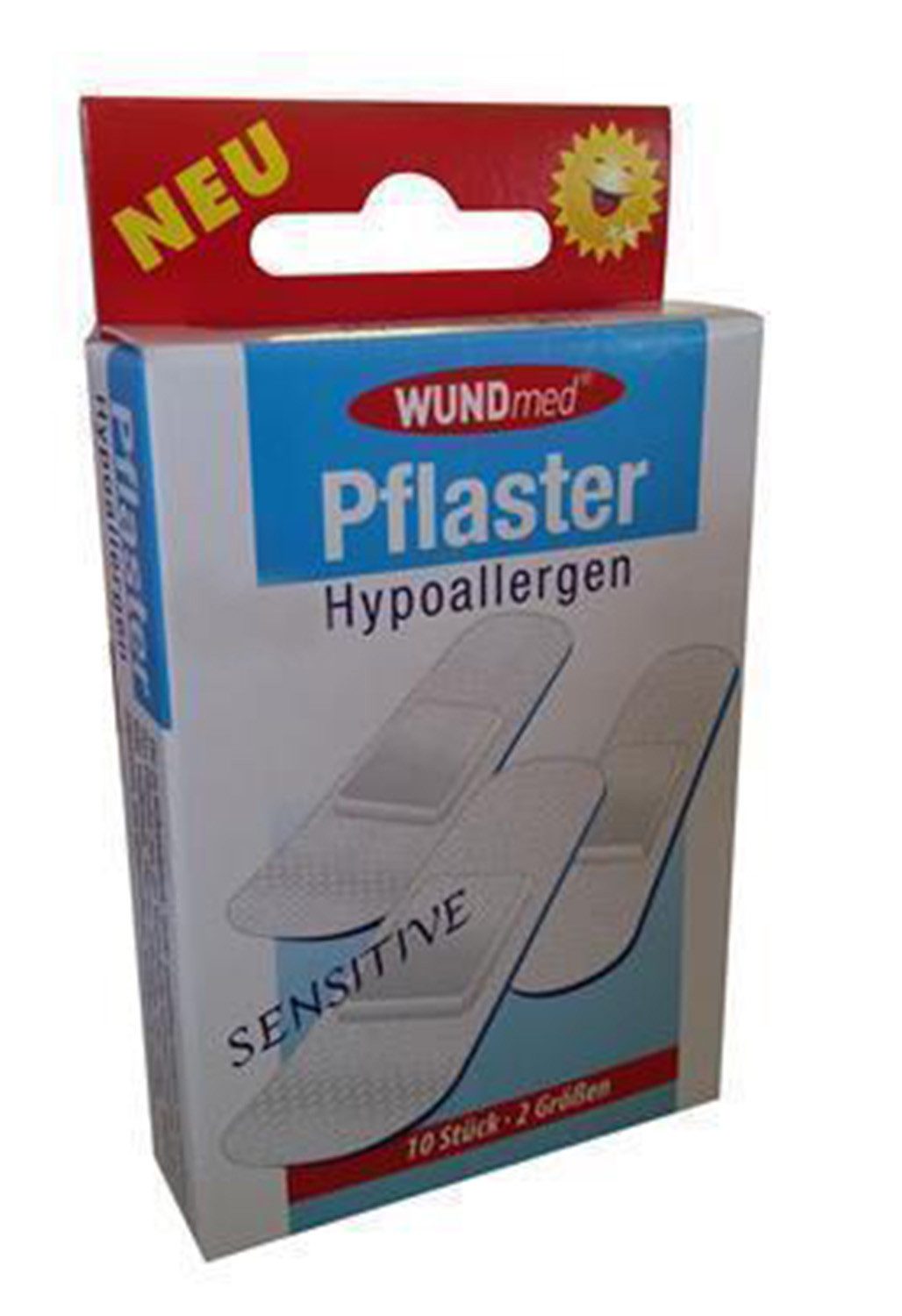 Wundmed Wundpflaster Pflaster Hypoallergen 10er Sensitiv (stück, 10 St., Hypoallergen Pflaster), pflaster wundpflaster pflasterverband verband Fingerverband