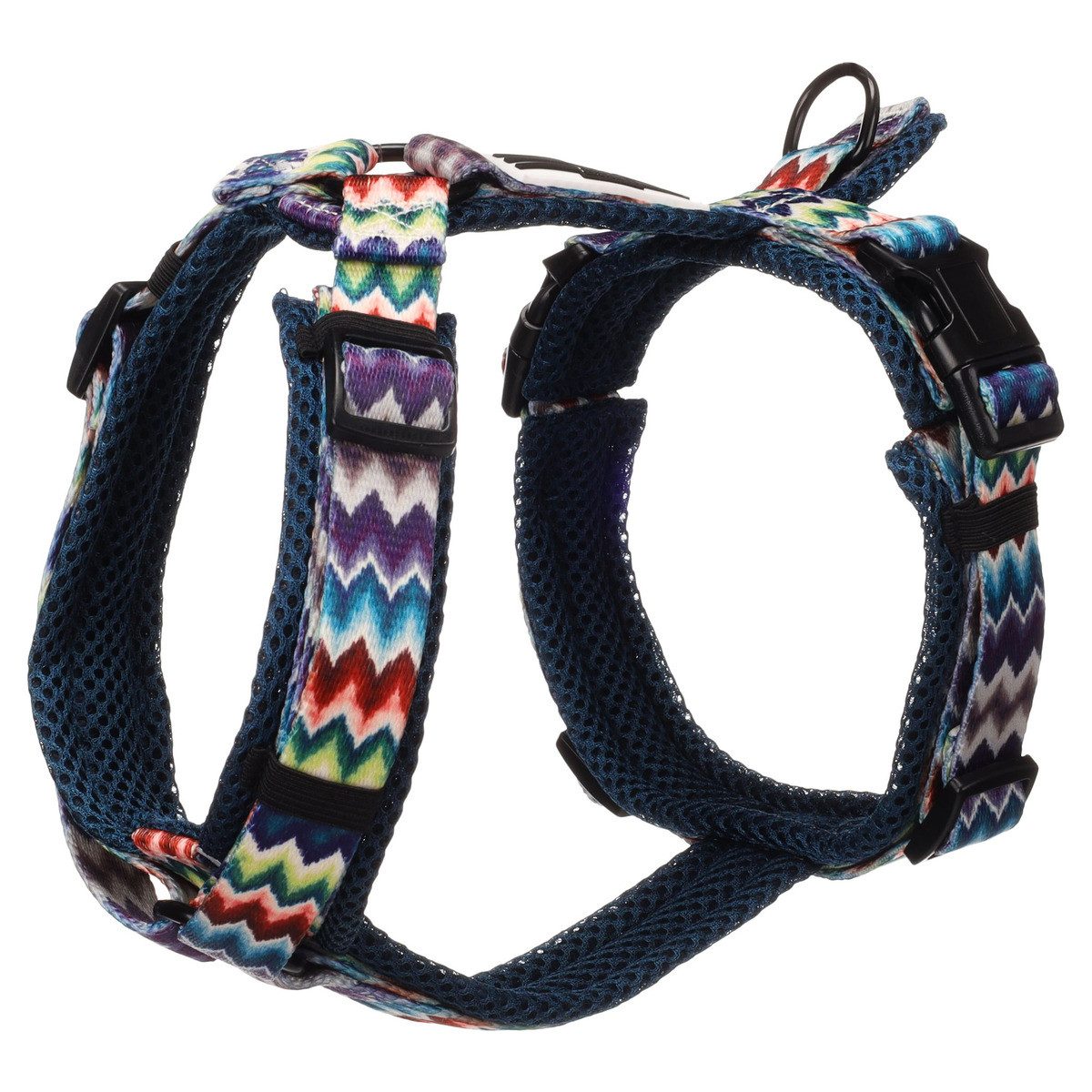 Flamingo Hunde-Geschirr Geschirr Y-Form Nusa Penida blau