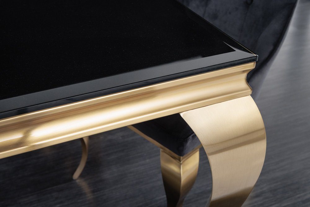 riess-ambiente Esstisch MODERN BAROCK 180cm schwarz / gold (Einzelartikel, günstig online kaufen