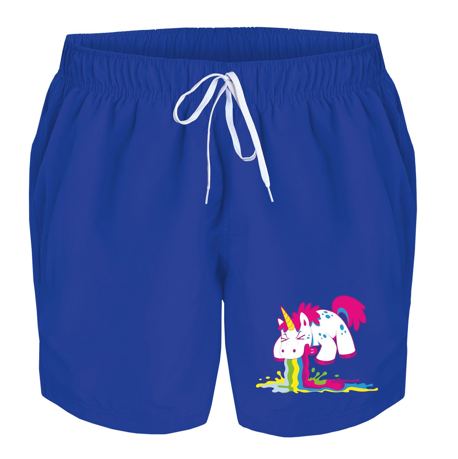 deinshirt Badehose Schwimmshorts Kotzendes Einhorn Integrierter günstig online kaufen