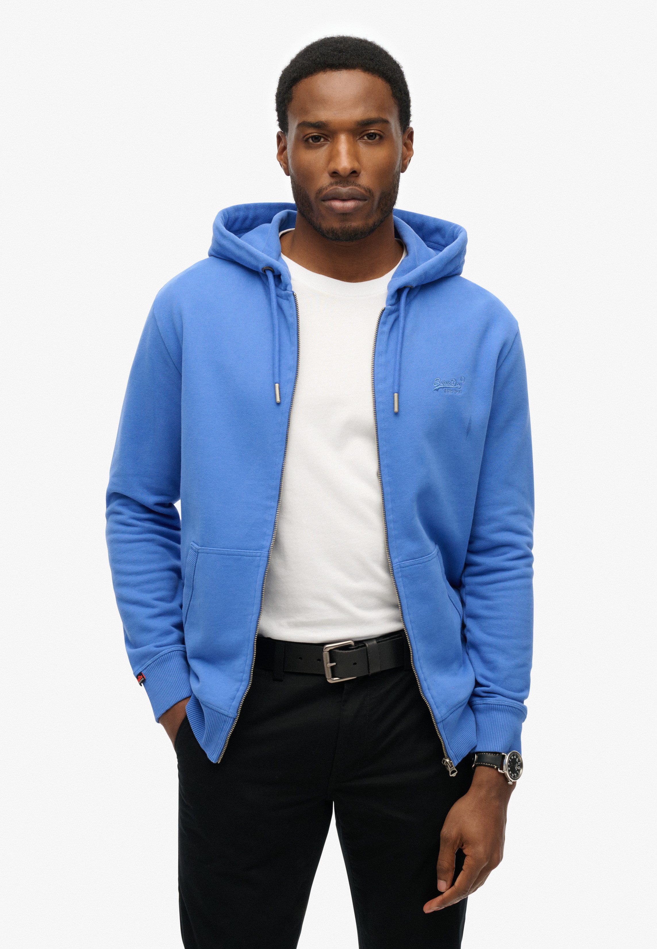 Superdry Kapuzensweatjacke ESSENTIAL LOGO ZIP HOODIE HB Baumwollmischung, s günstig online kaufen