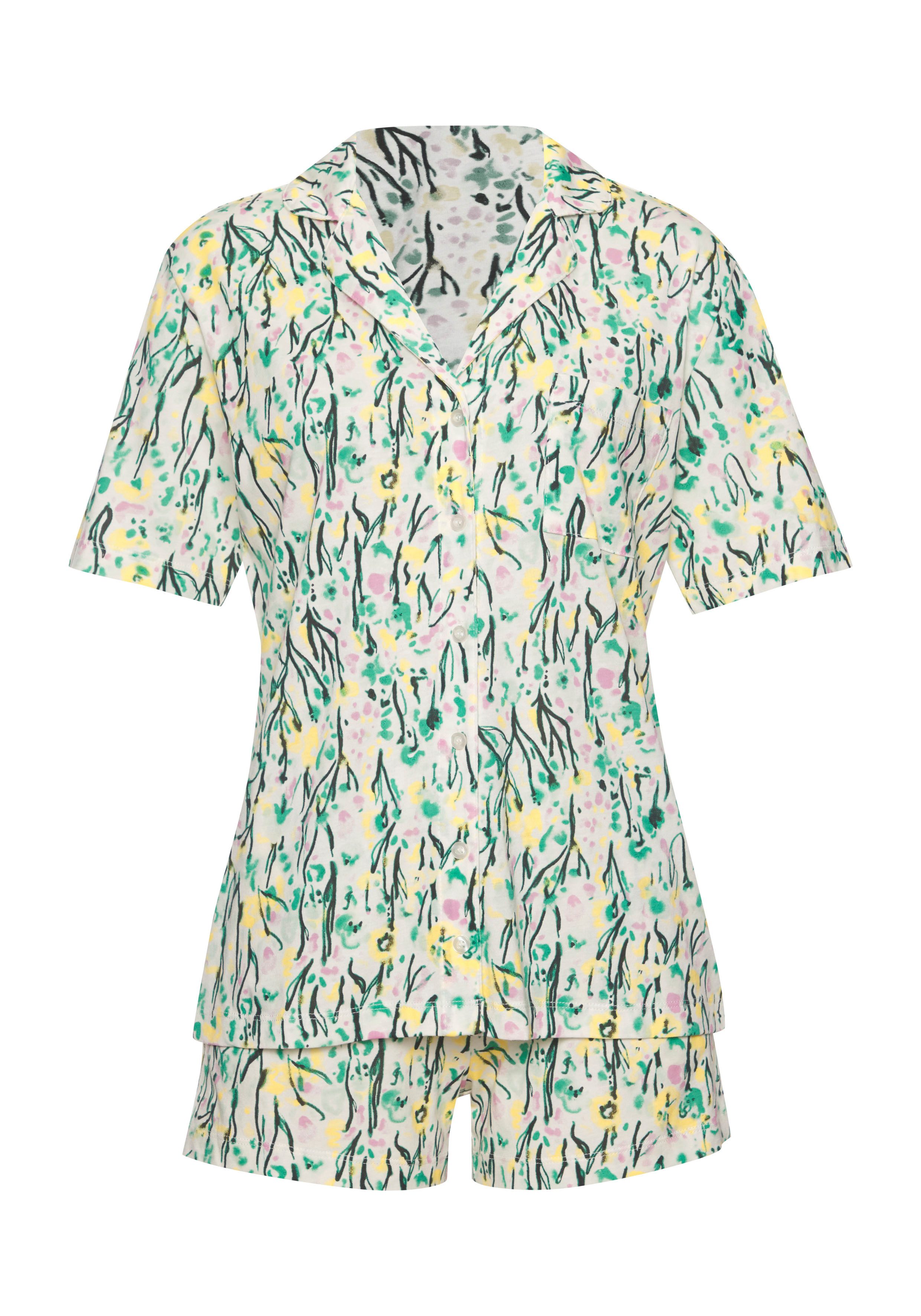 Vivance Dreams Shorty, (2 tlg.), mit Aquarell-Muster günstig online kaufen