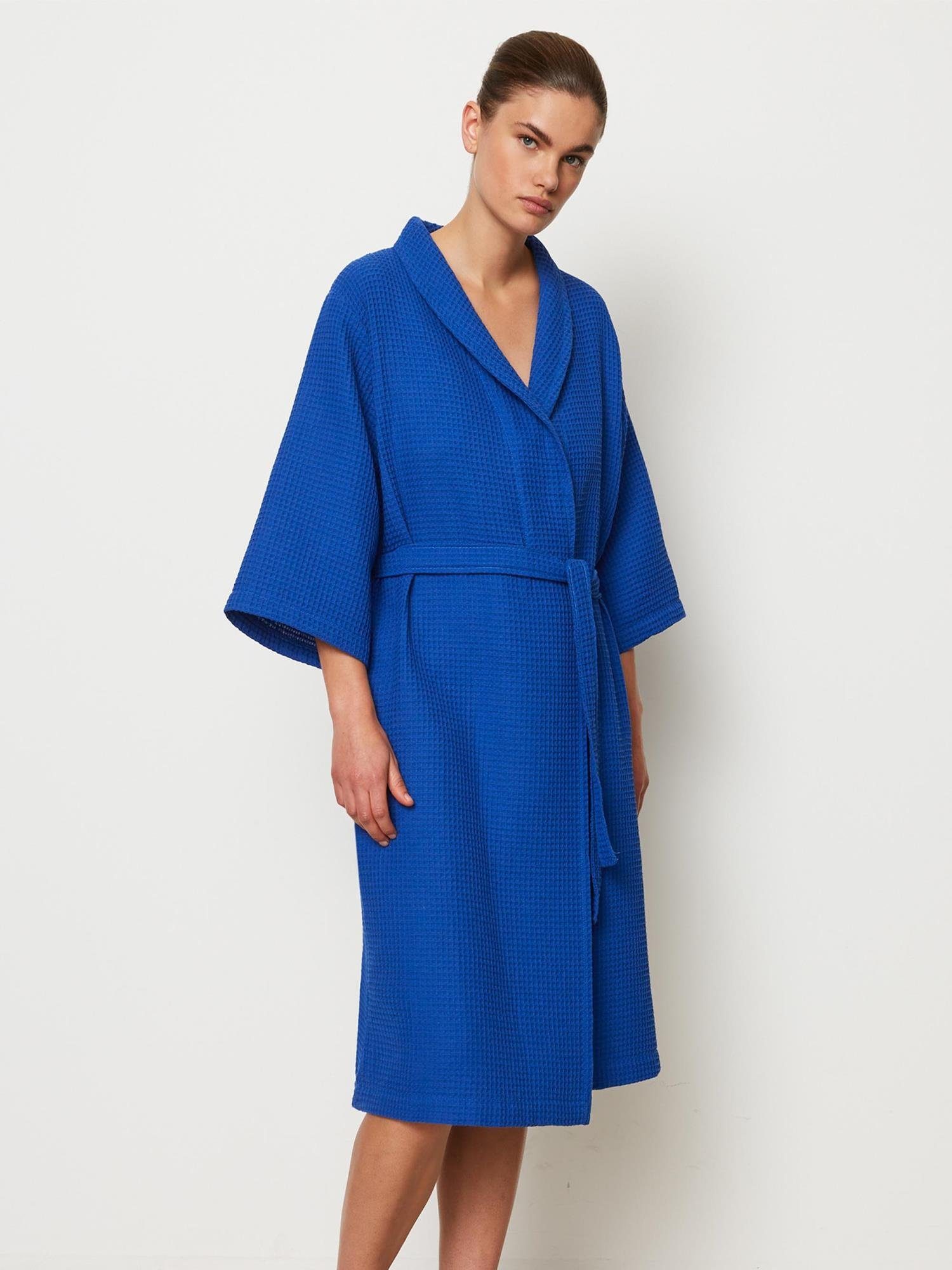 Marc O'Polo Home Damenbademantel Essential Women, Midilänge, Baumwolle, Sch günstig online kaufen