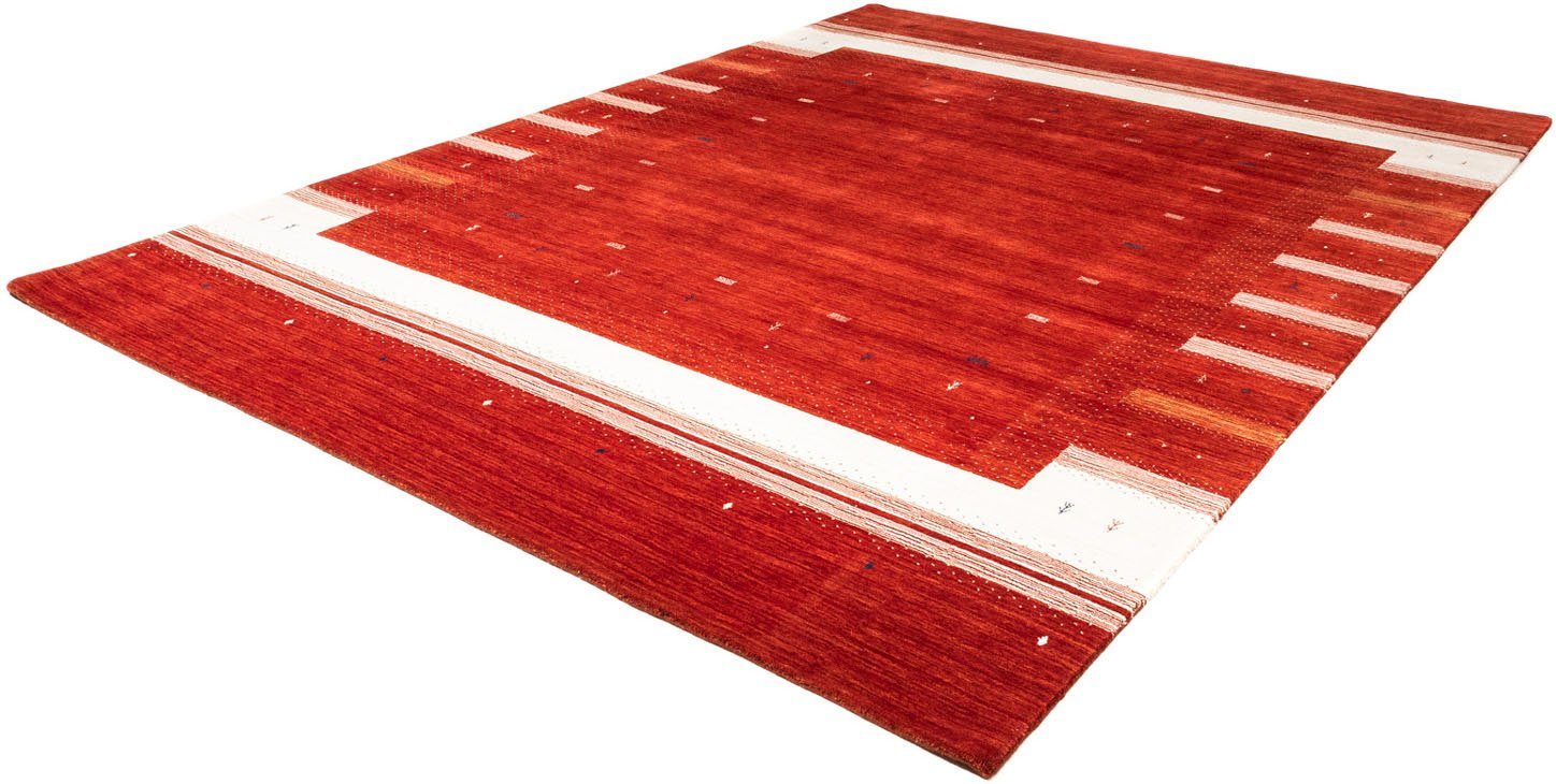 Wollteppich Loribaft Minimal Rosso 346 x 255 cm, morgenland, rechteckig, Höhe: 18 mm, Unikat mit Zertifikat