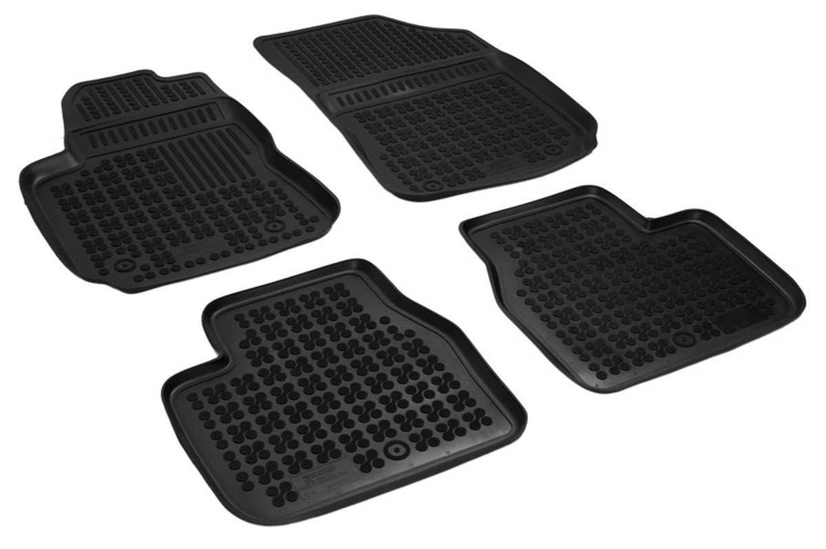 AZUGA Auto-Fußmatten Hohe Gummi-Fußmatten passend für Citroen C4 Cactus ab 2014-2020 4-tlg., für Citroen C4 Cactus SUV