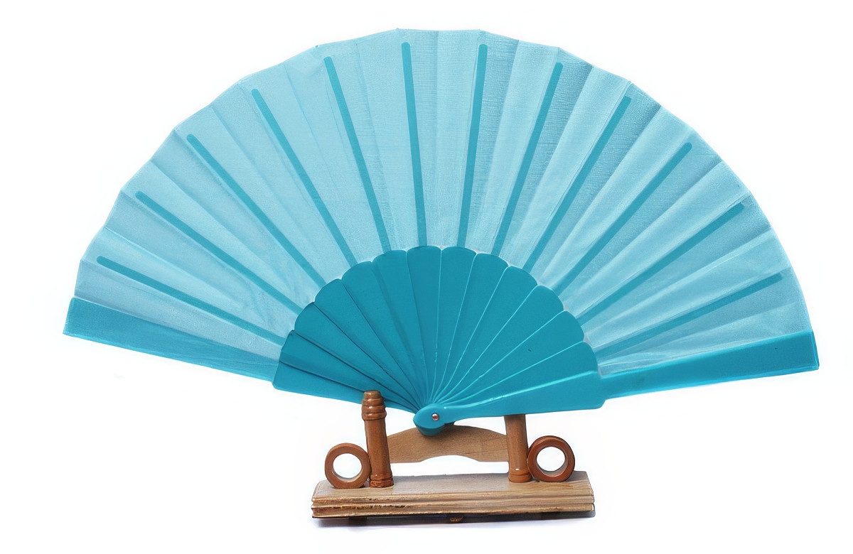 Yudu Handfächer Fächer Dekofächer Transparent mit Kunststoffstreben