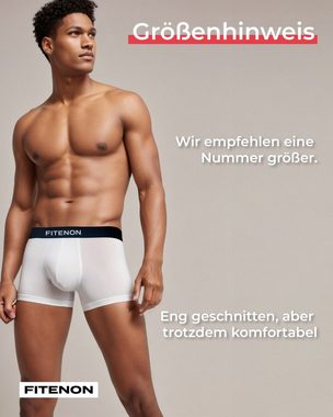 FITENON Boxershorts Herren Unterhosen, Unterwäsche, ohne kratzenden Zettel, Baumwolle (6 er Set) mit Logo-Elastikbund