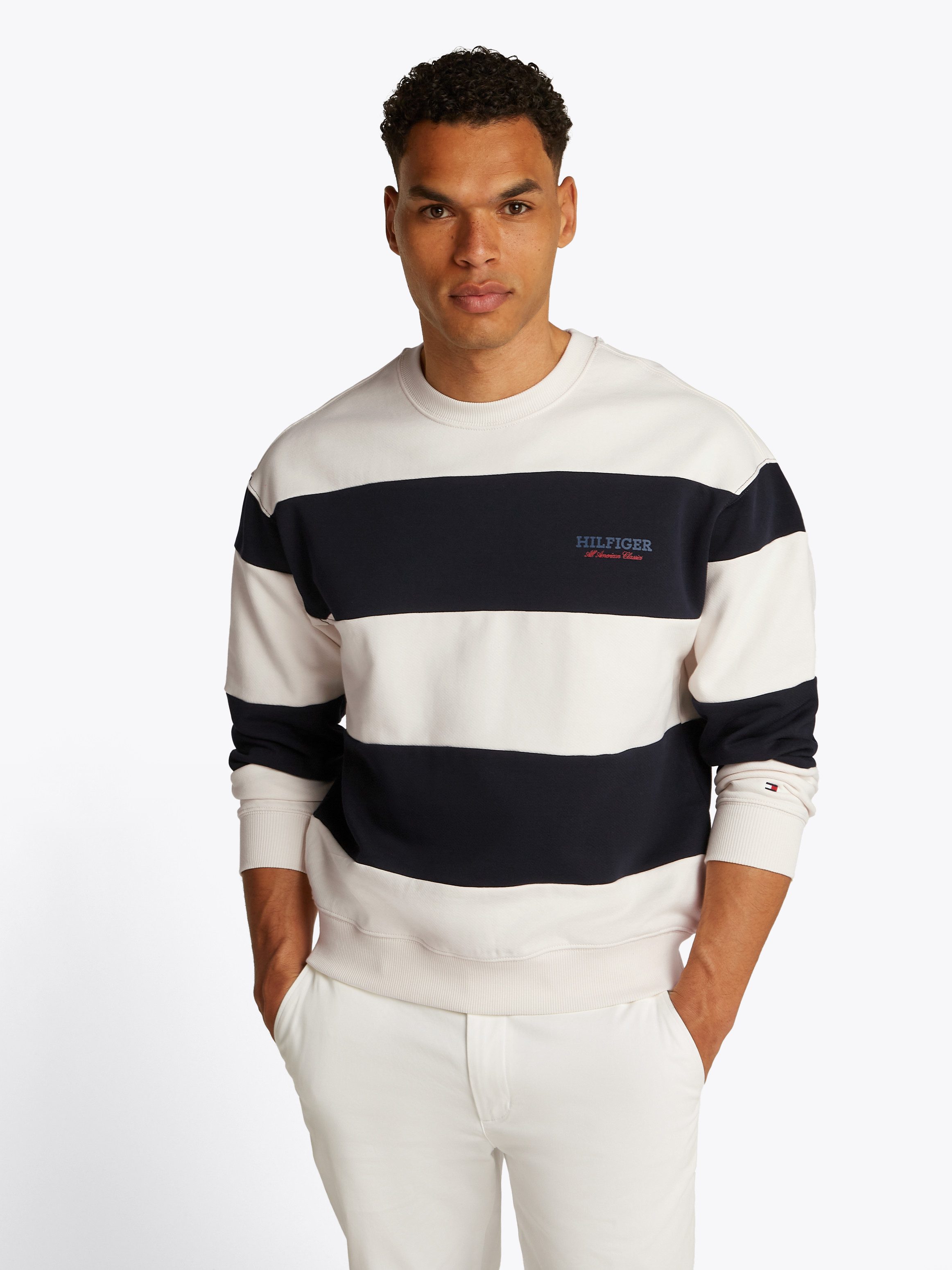 Tommy Hilfiger Sweatshirt MONOTYPE STRIPE SWEATSHIRT günstig online kaufen