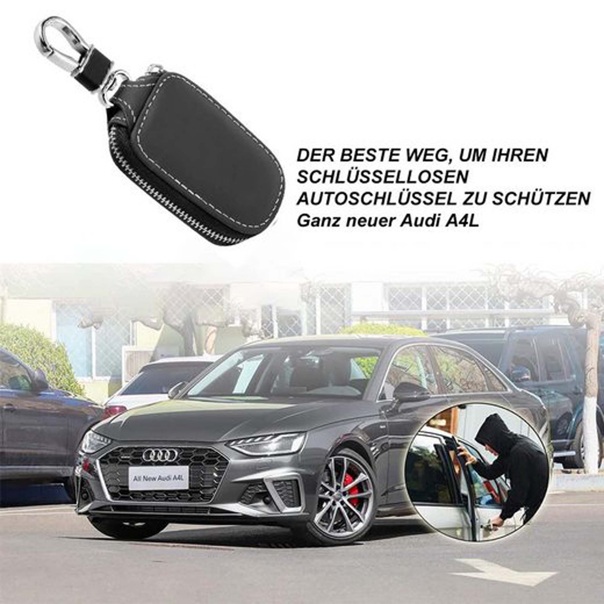 Coonoor Schlüsseltasche Autoschlüssel-Etui, Halter, PU-Leder, Auto-Schlüsse günstig online kaufen