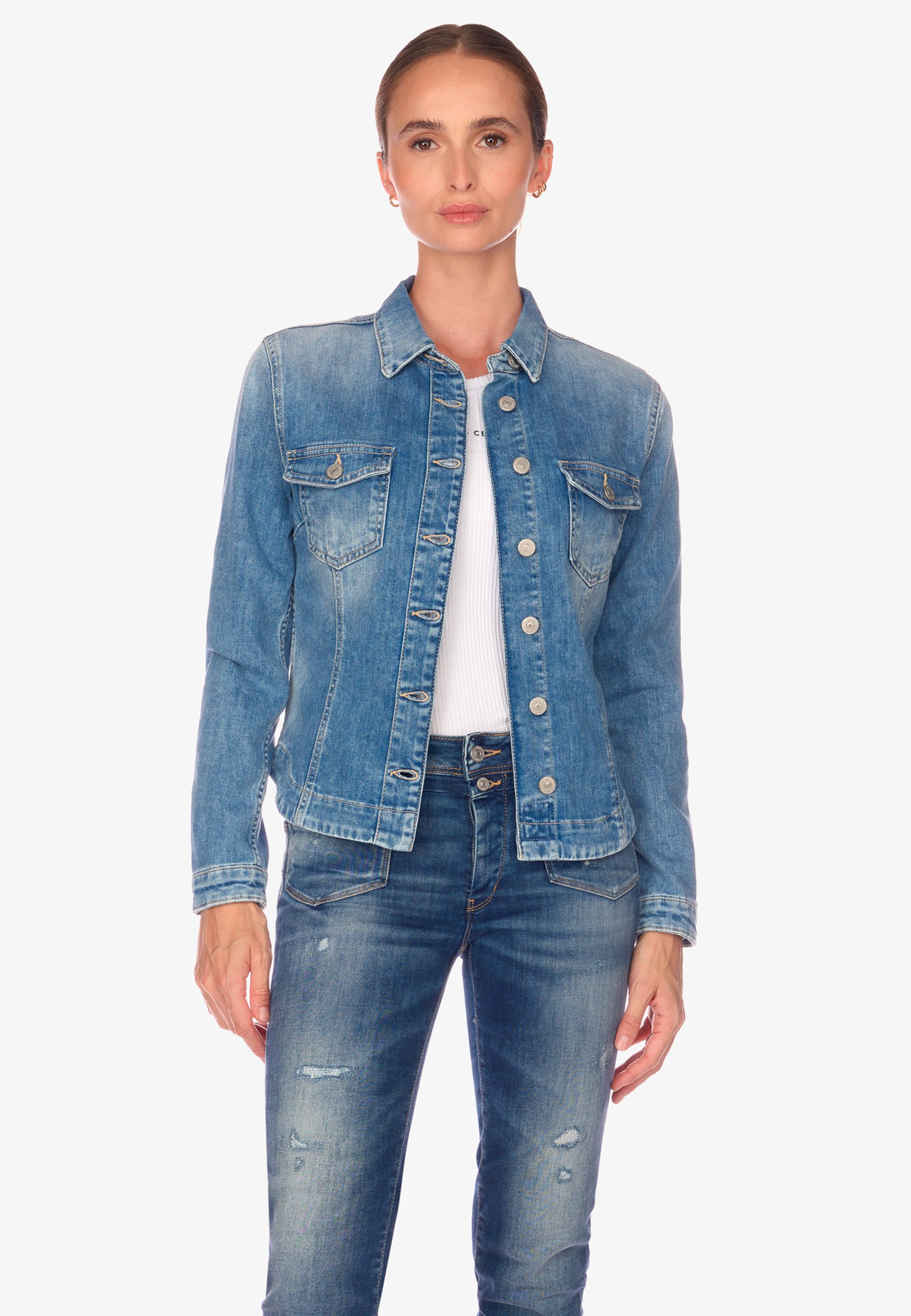 Le Temps Des Cerises Jeansjacke Jeansjacke mit stylischen Brusttaschen. € 109,99