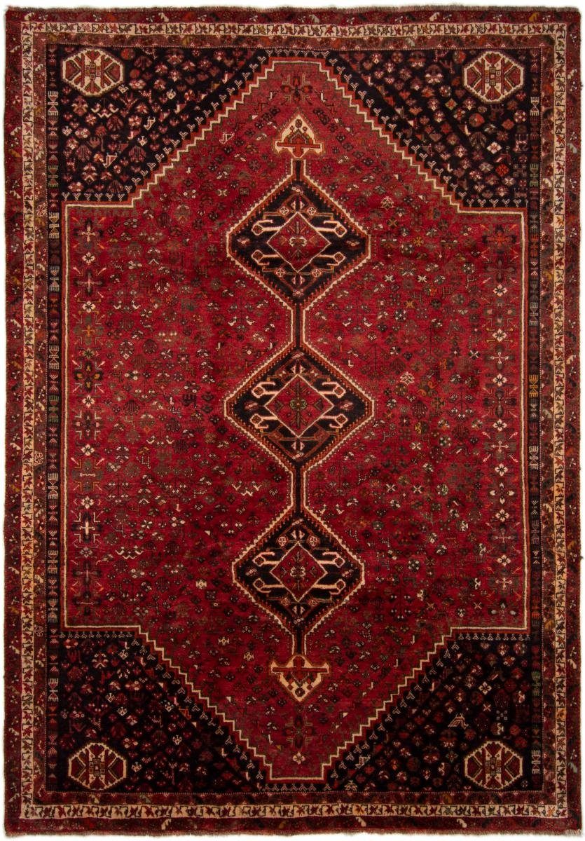 Orientteppich Shiraz 231x324 Handgeknüpfter Orientteppich / Perserteppich, Nain Trading, rechteckig, Höhe: 10 mm