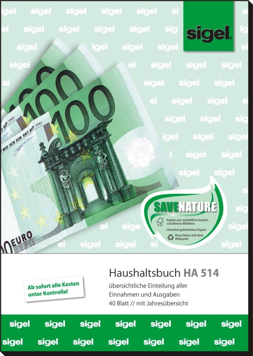 Formularblock Formularbuch Haushaltsbuch A5 hoch 40 Blatt