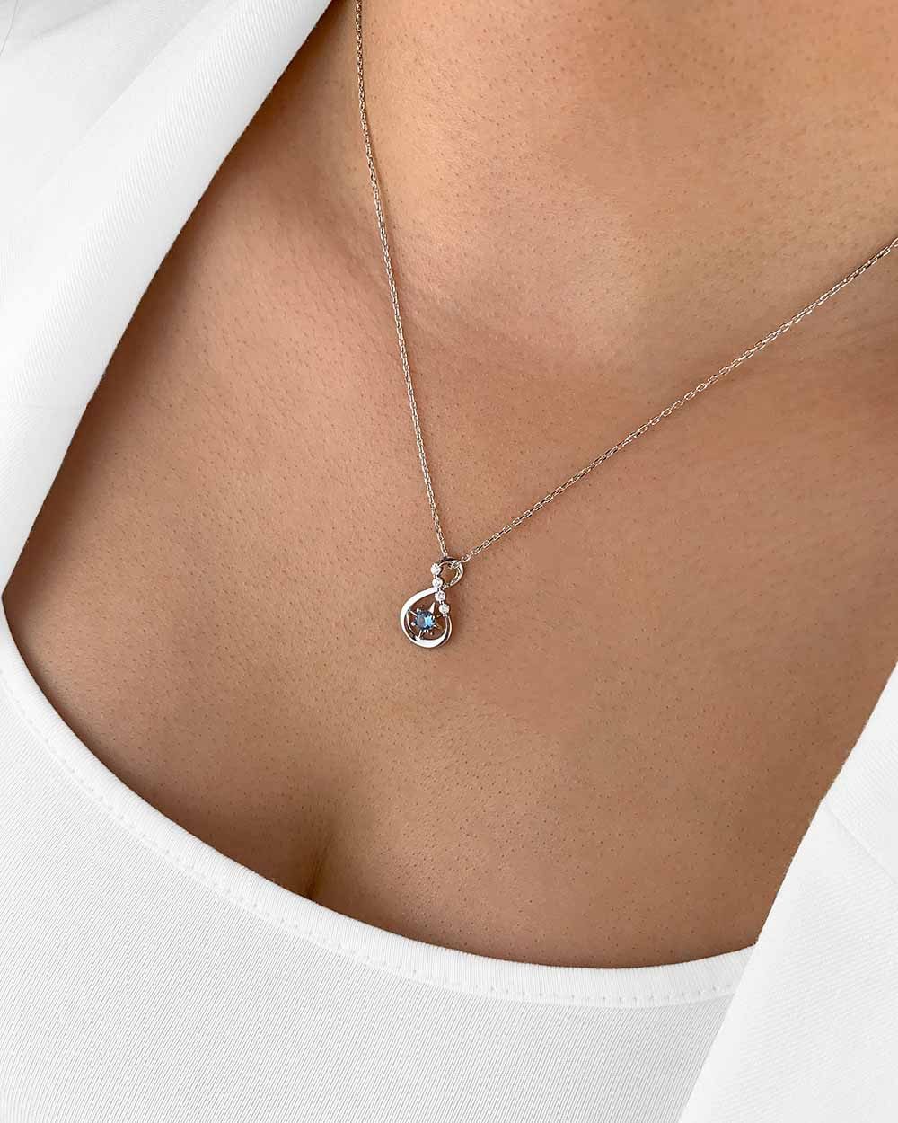 DANIEL CLIFFORD Kette mit Anhänger 'Melody' Damen Halskette Silber 925 Kris günstig online kaufen