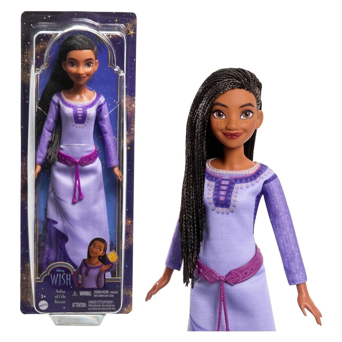 Spielfigur Mattel HPX23 - Disney - Wish - Puppe, Asha von Rosas