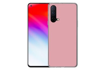 MuchoWow Handyhülle Rosa - Farben - Innenraum - Einfarbig - Farbe, Phone Case, Handyhülle OnePlus Nord CE 5G, Silikon, Schutzhülle