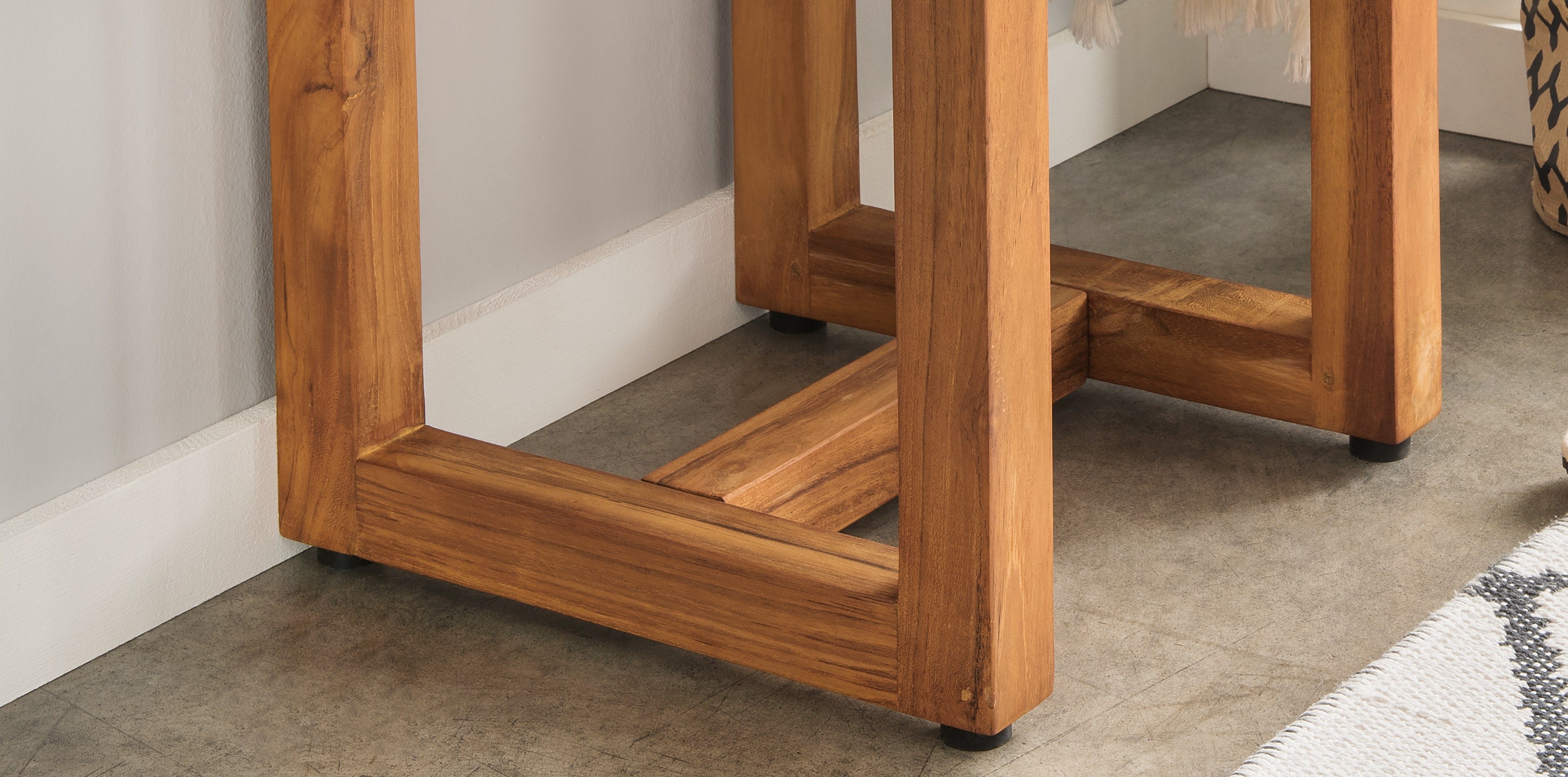 Destiny Beistelltisch SPA & LIVING, Beistelltisch rechteckig 46x33x46cm, Teak