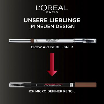 L'ORÉAL PARIS Augenbrauen-Stift Brow Artist Designer, Browlliner für perfekt geformte Wimpern