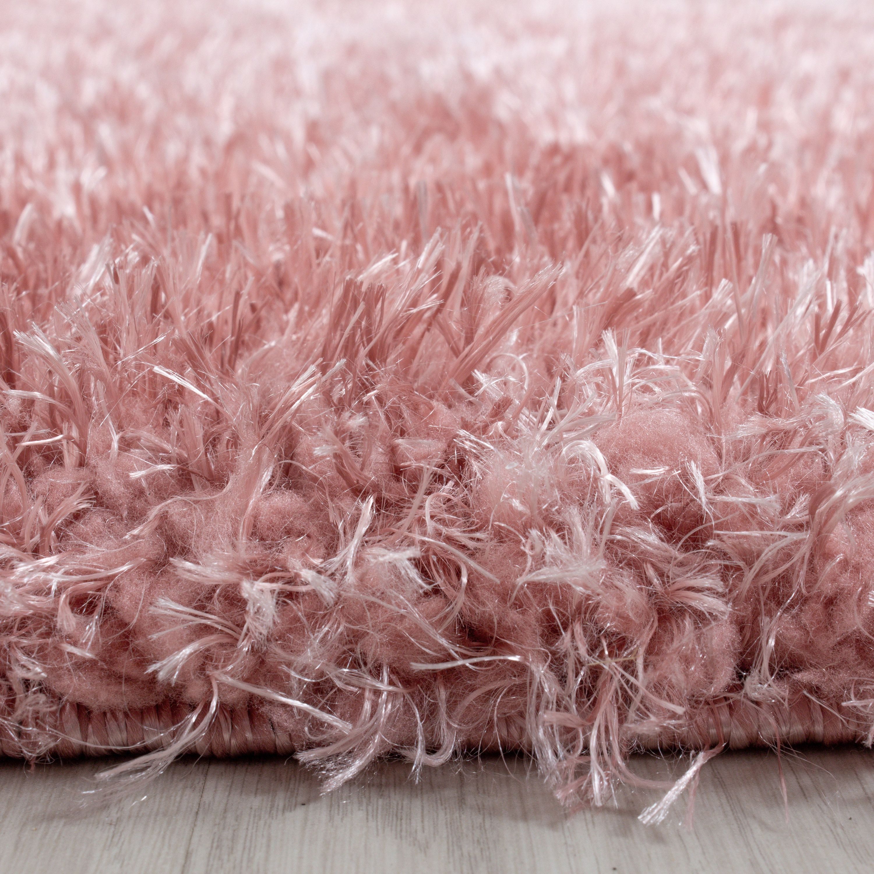 Carpettex Hochflor-Teppich Unicolor - Einfarbig, Rund, günstig online kaufen