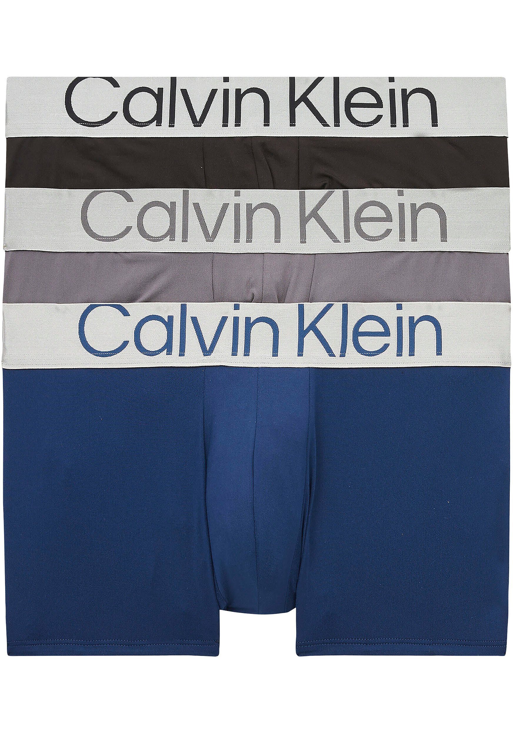 Calvin Klein Underwear Trunk LOW RISE TRUNK 3PK (Packung, 3er-Pack) mit Calvin Klein Logo-Elastikbund