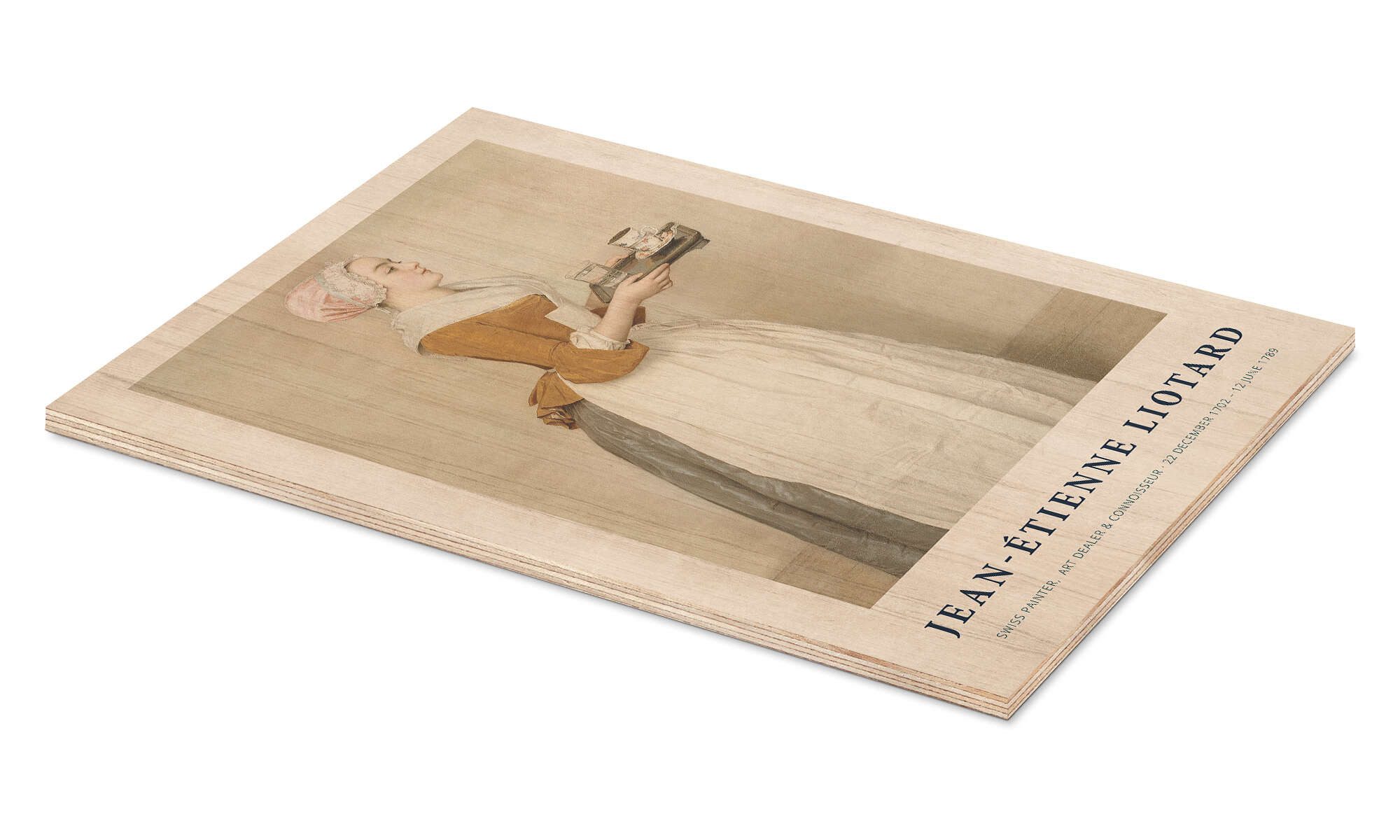 Posterlounge Wandbild The Chocolate Girl, 1744, Jean Etienne Liotard, erhältlich als Poster, Leinwandbild, Wandsticker oder Acrylglasbild