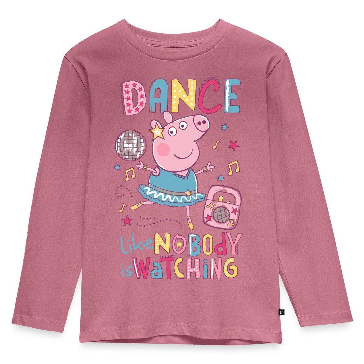 T-Shirt Peppa Wutz Dancing Queen Tanzen Kinder Premium Langarmshirt