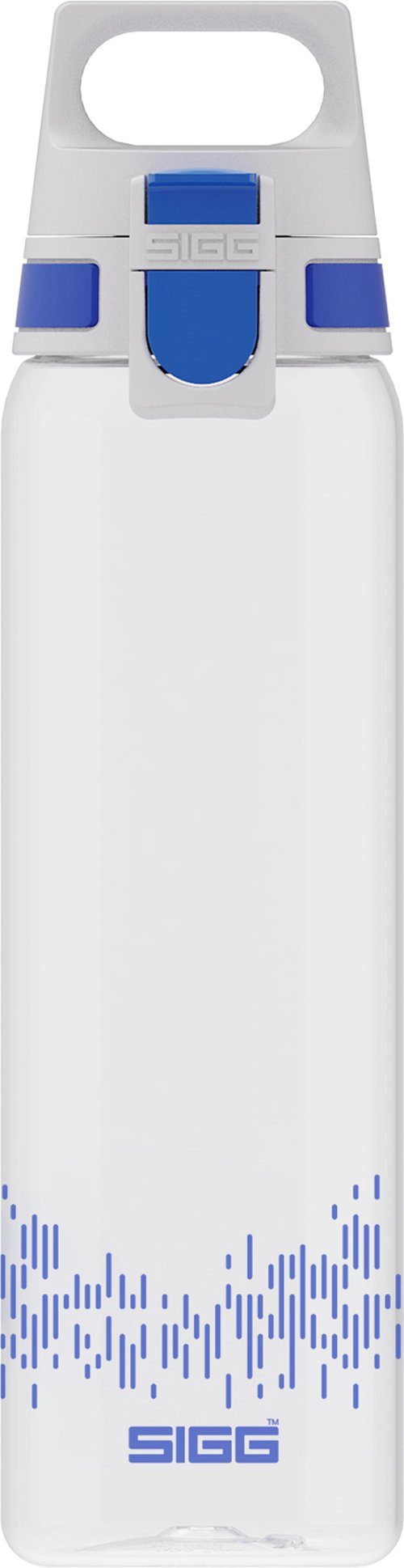 Sigg Trinkflasche stylische Sportflasche mit Einhandverschluss, SIGG Trinkflasche 'Total Clear One MyPlanet' - 0,75 L