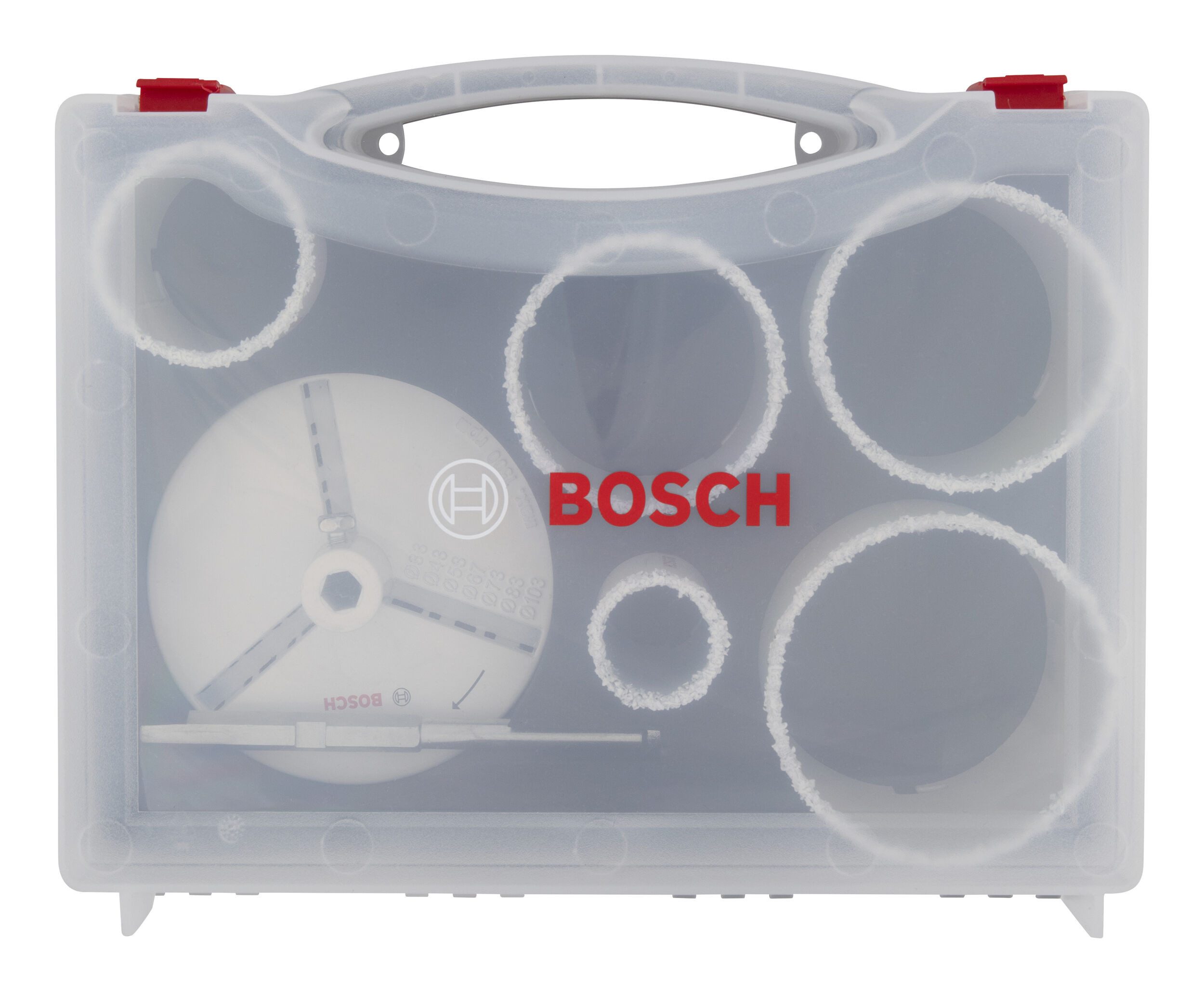 BOSCH Lochsäge Line Brick and Soft Tile, 7 Teile, Brick and Soft Tile Set m. Aufsteckhalter, 33/53/67/73/83 x 60 mm