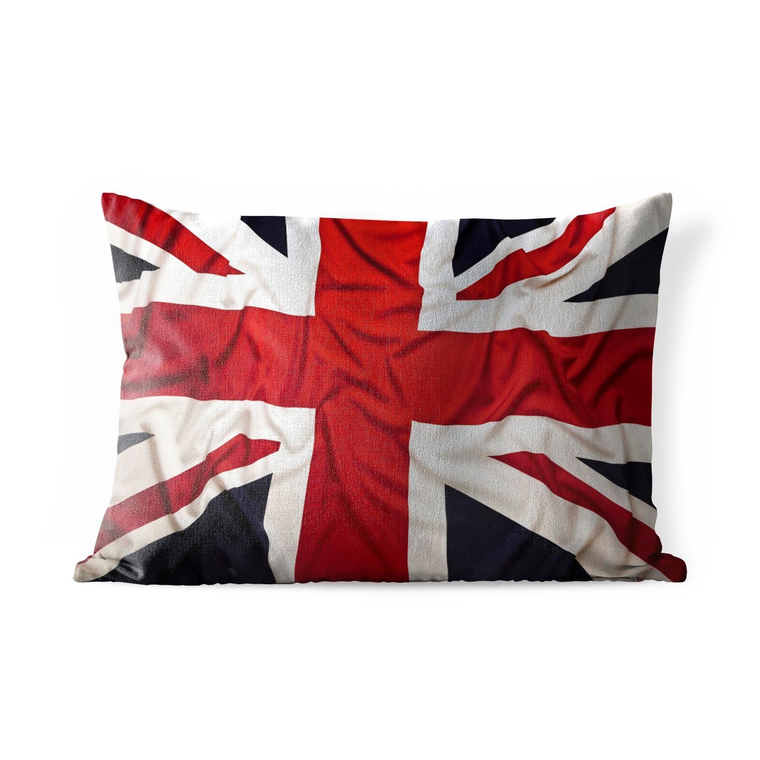 MuchoWow Dekokissen Die Flagge Großbritanniens, Outdoor-Dekorationskissen, Polyester, Dekokissenbezug, Kissenhülle