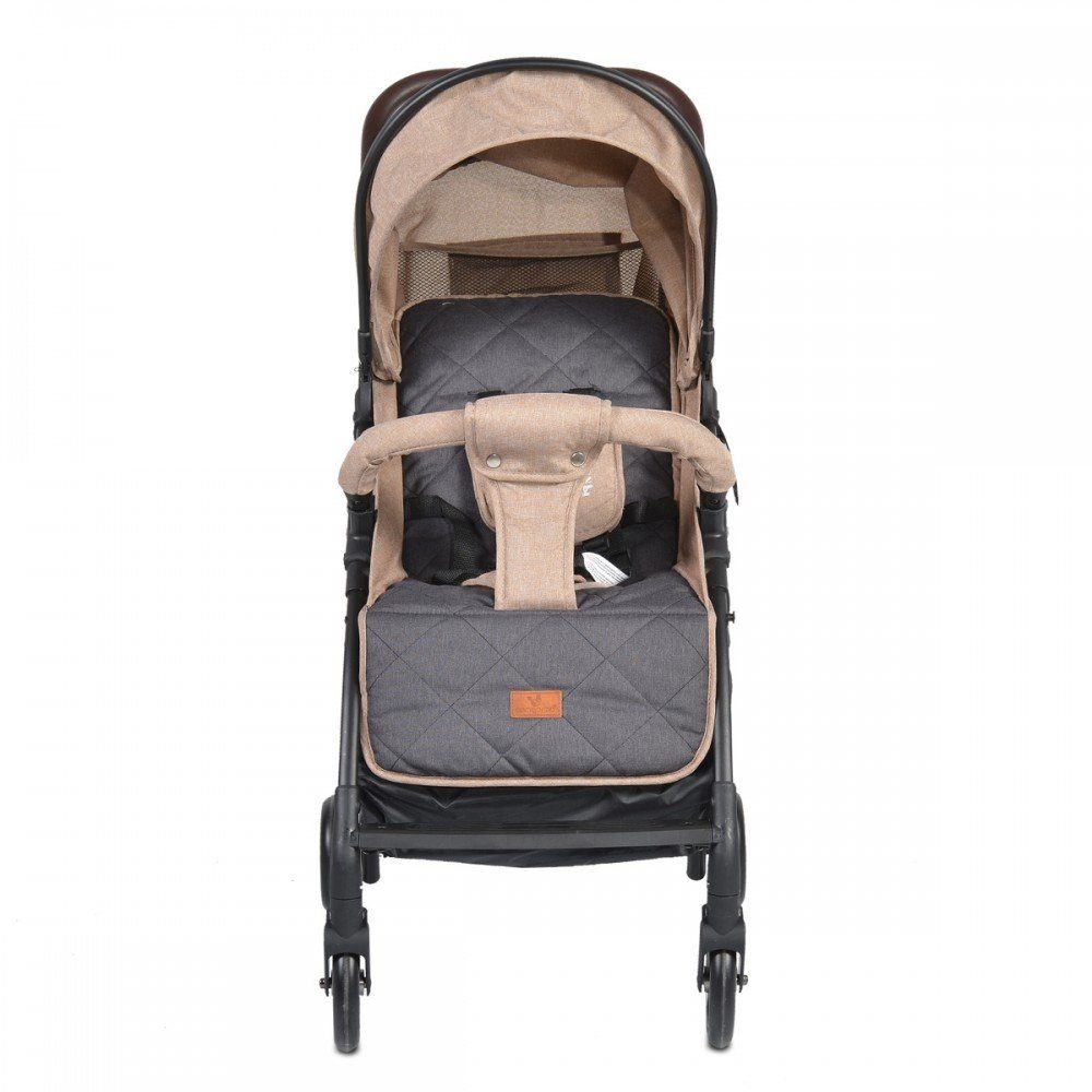 Cangaroo Kinder-Buggy Kinderwagen beige Aluminiumrahmen, London, verstellbare Rückenlehne Buggy