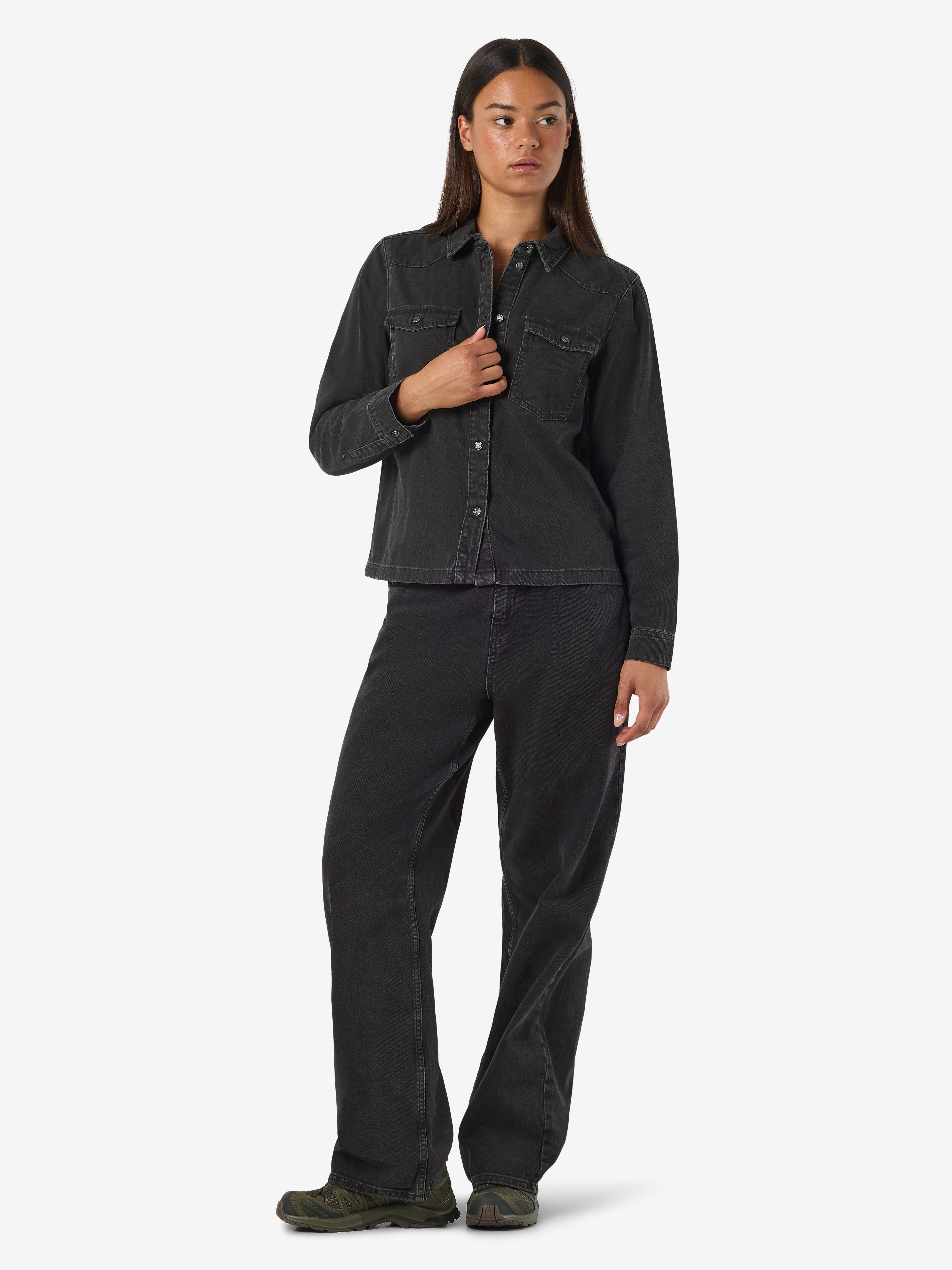 Noisy may Jeansbluse NMNEW SIGNE L/S DENIM SHIRT VI001BL NOOS