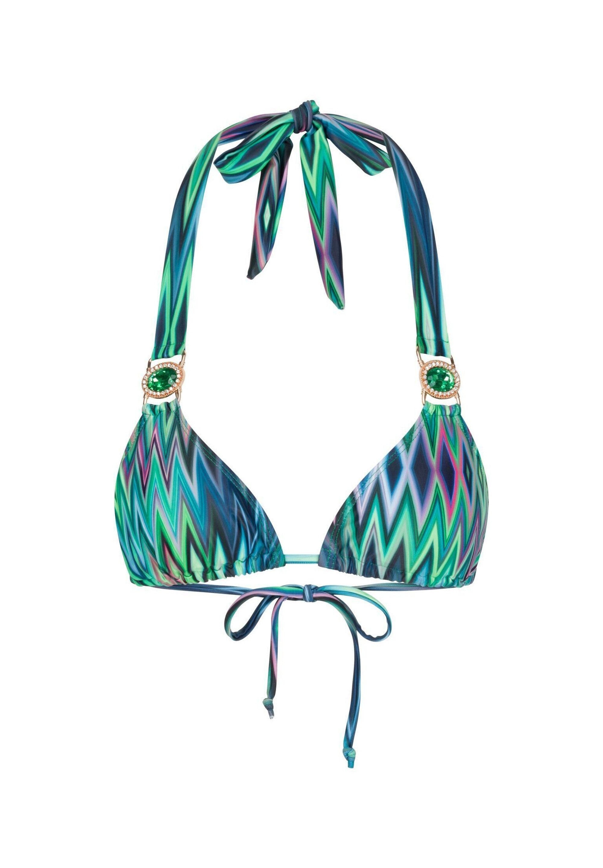 Moda Minx Triangel-Bikini-Top Chic in Chevron günstig online kaufen
