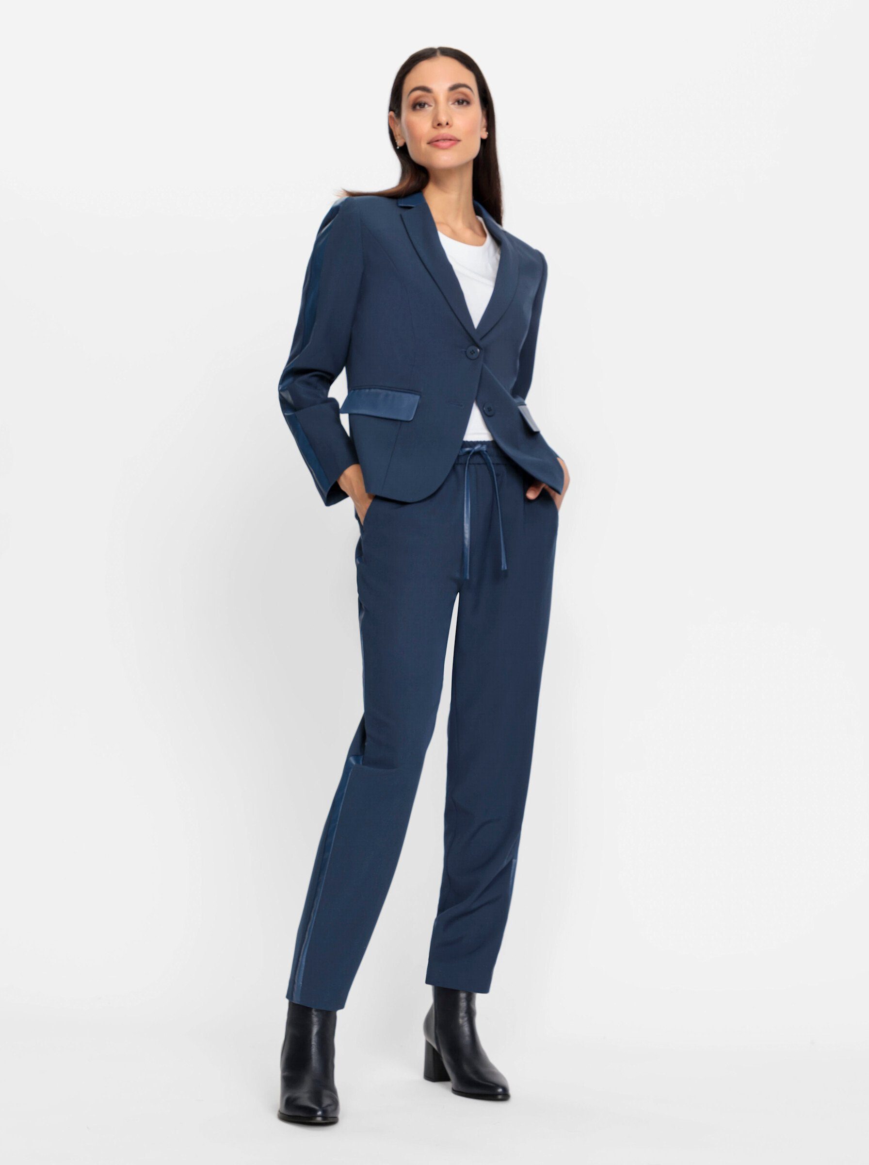 Hosenanzug Damen Blau Elegant Business Anzug Set Hosenanzug Blazer Hose  2-teilig Anzug Karo Kariert Zweiteiler Slimfit Streetwear Festlich  Sportlich Hosenanzug Modern Festlicher Suit Anzug Blazer Hose : :  Fashion