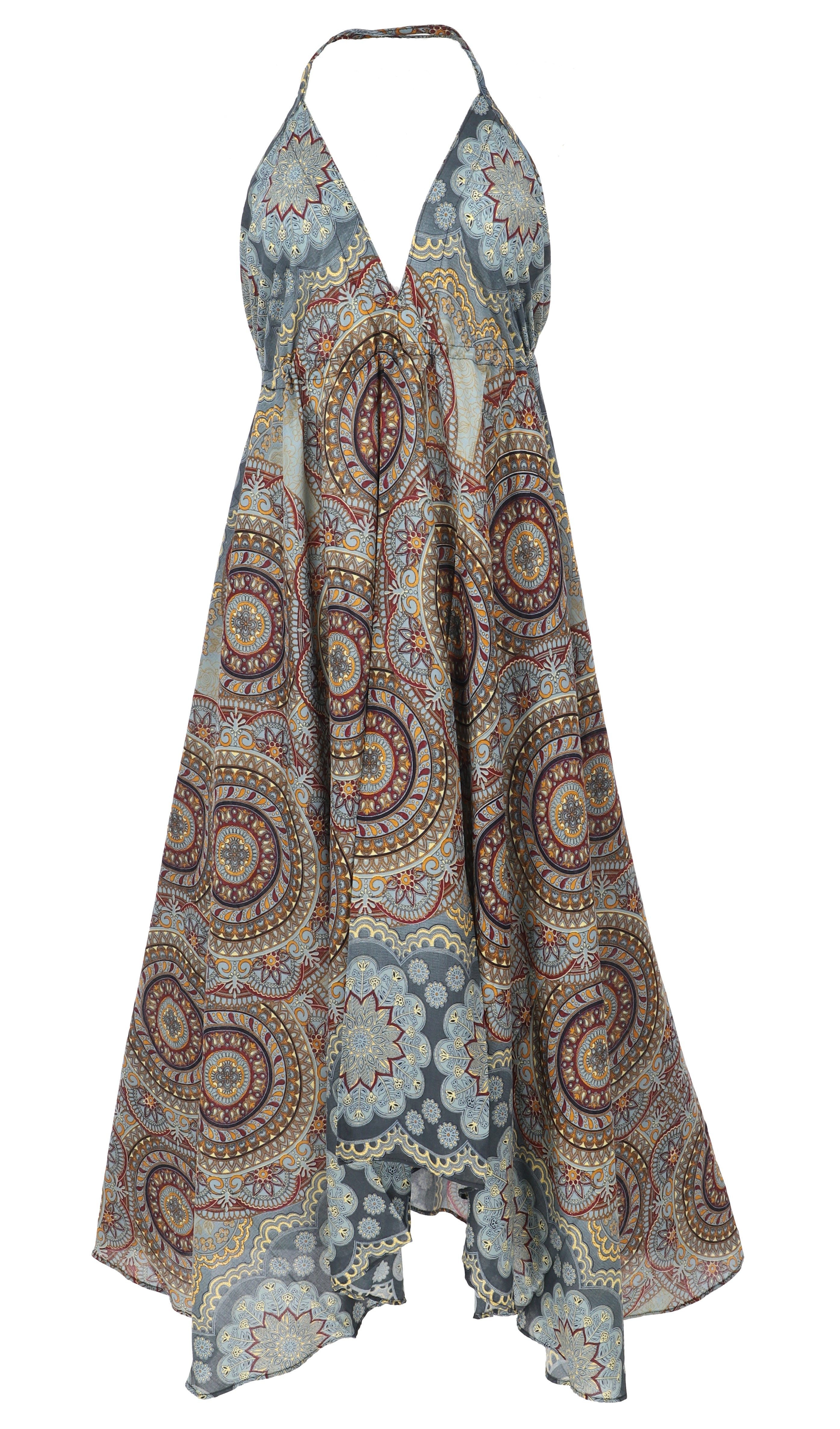 Guru-Shop Midikleid Boho Sommerkleid, Magic Dress, Maxikleid,.. alternative Bekleidung
