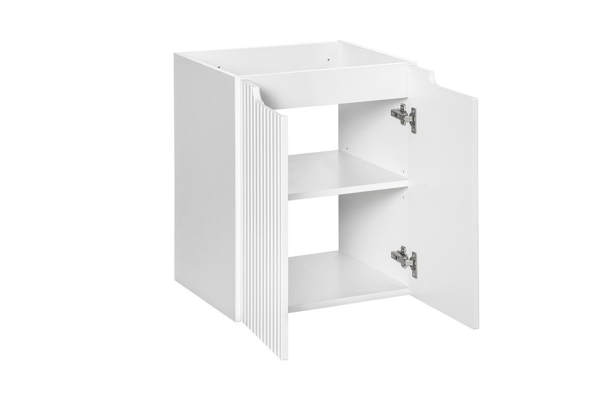 ROYAL24_MARKT Waschbeckenunterschrank - Nova White N BM102 - Waschbeckenunterschrank (2 Türen) 80,60,50 cm (Waschbeckenunterschrank, 2-St., Premium - Nova White N) Premium – Schick – Makellos.