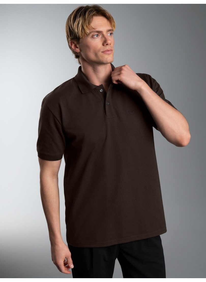 Trigema Poloshirt TRIGEMA Poloshirt DELUXE Piqué (1-tlg) – Bild 3 von 4