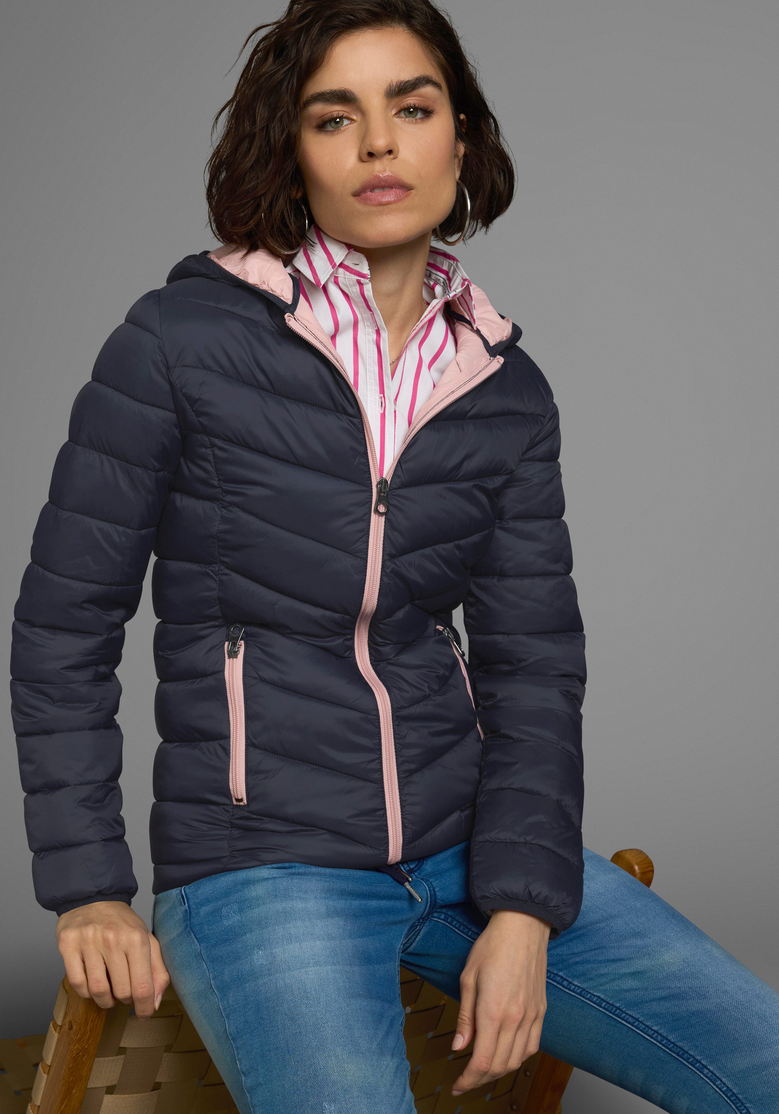 KangaROOS Steppjacke mit kontrastfarbenen Details günstig online kaufen