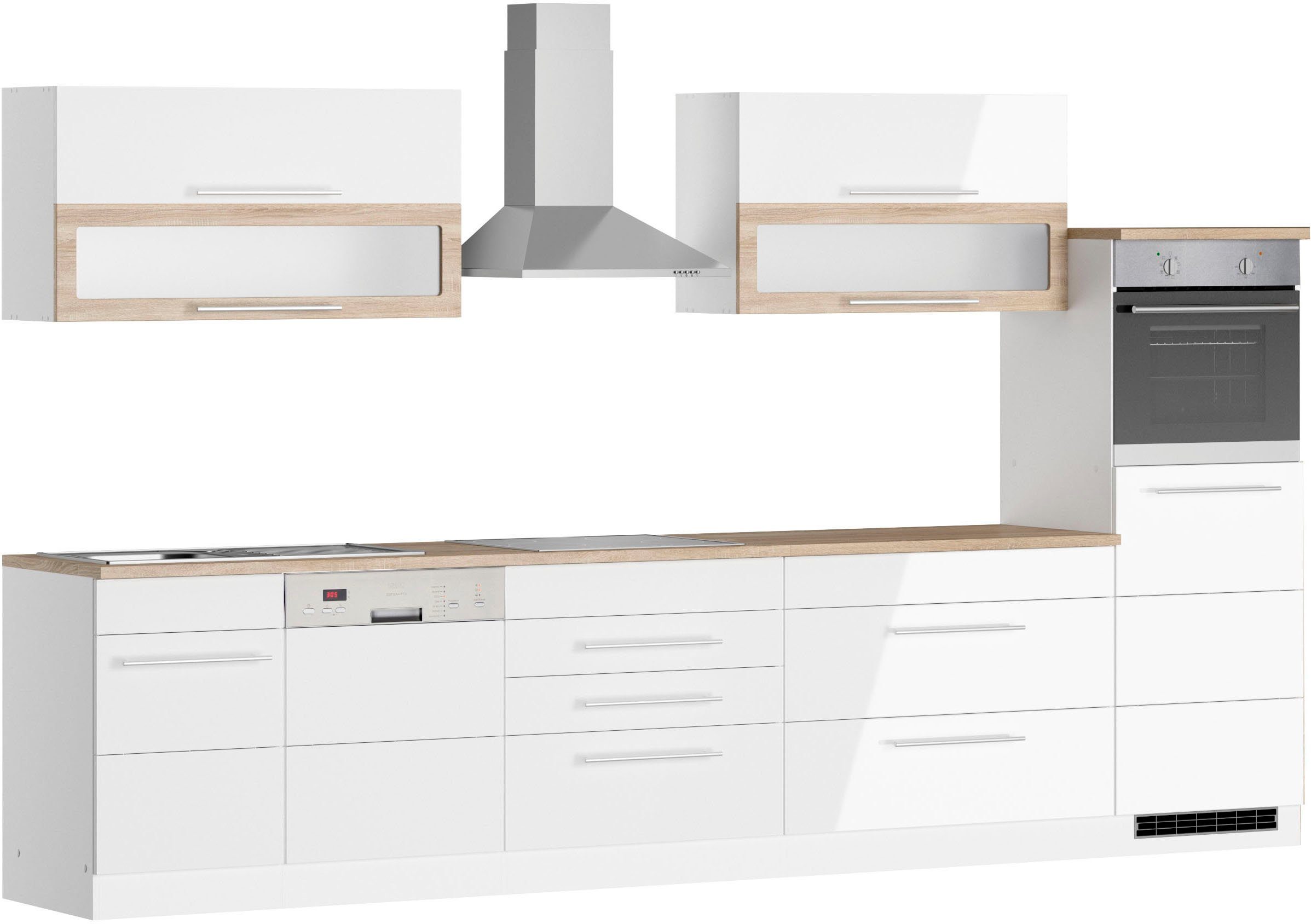 KOCHSTATION Küchenzeile KS-Wien, Breite 350 cm, günstig online kaufen