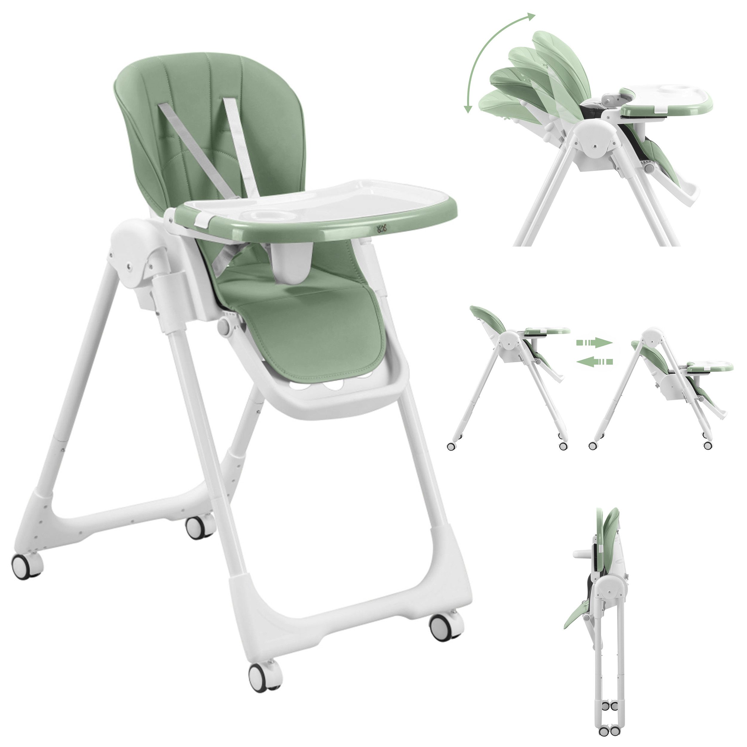 Hochstuhl Design Kinderhochstuhl aus Kunststoff - Tippy in Coolmint