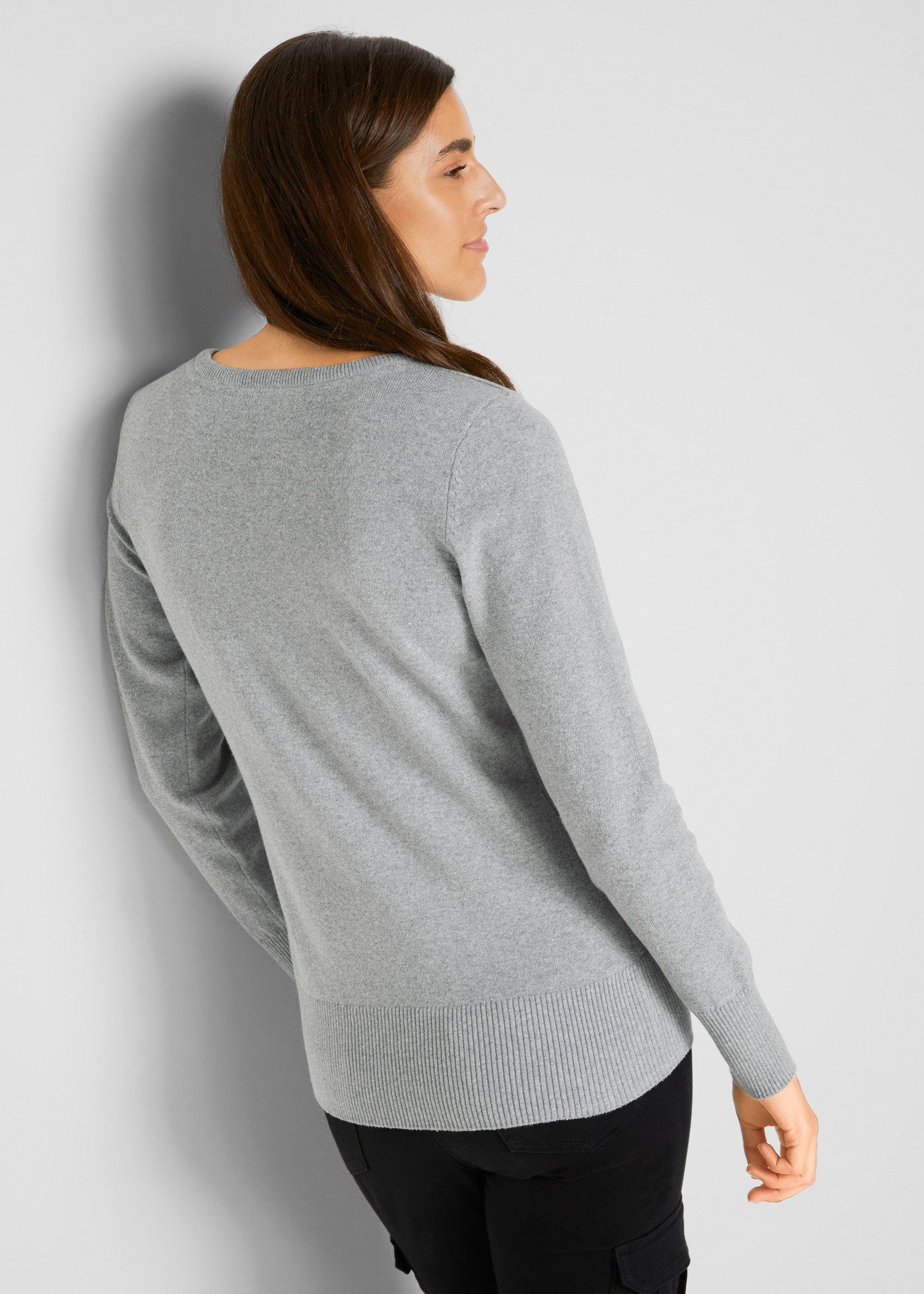 bonprix Strickpullover in schmaler Silhouette günstig online kaufen