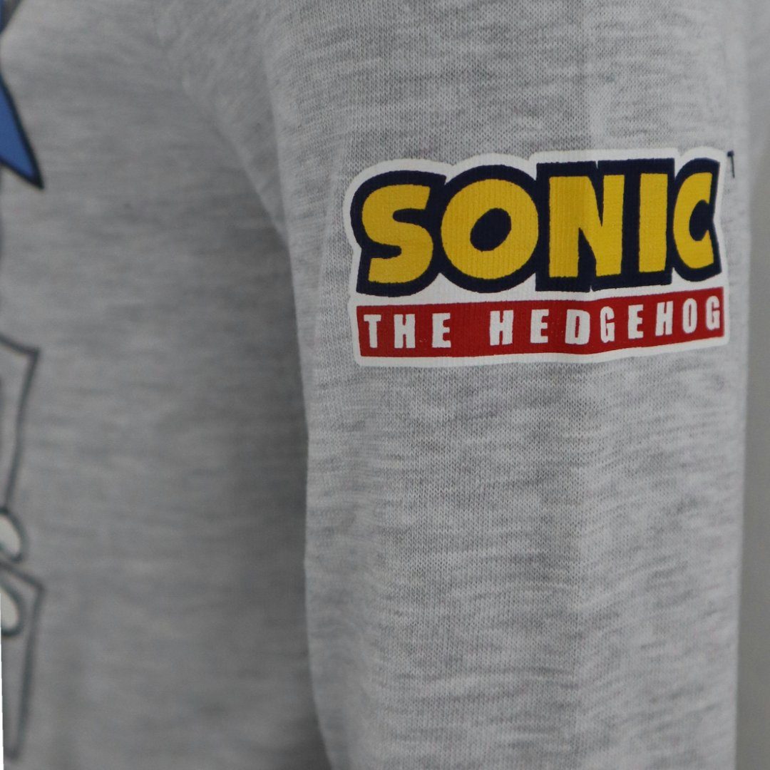 Sonic SEGA Schlafanzug bis Jungen Hedgehog 104 Pyjama Gr. 134 The Sega Sonic Grau Kinder