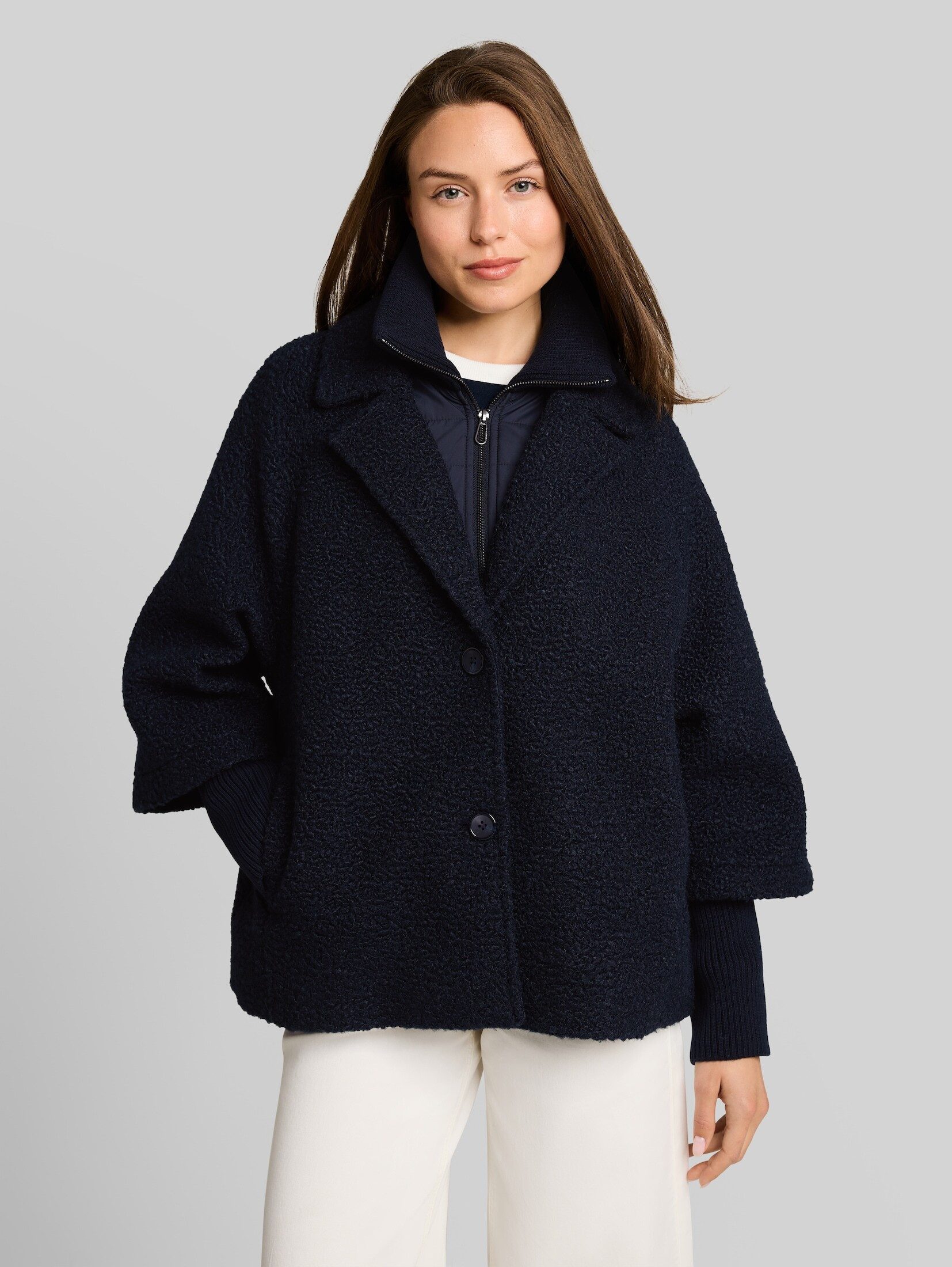 TOM TAILOR Sommerjacke Jacken Cosy Cape Jacke im 2-in-1-Look