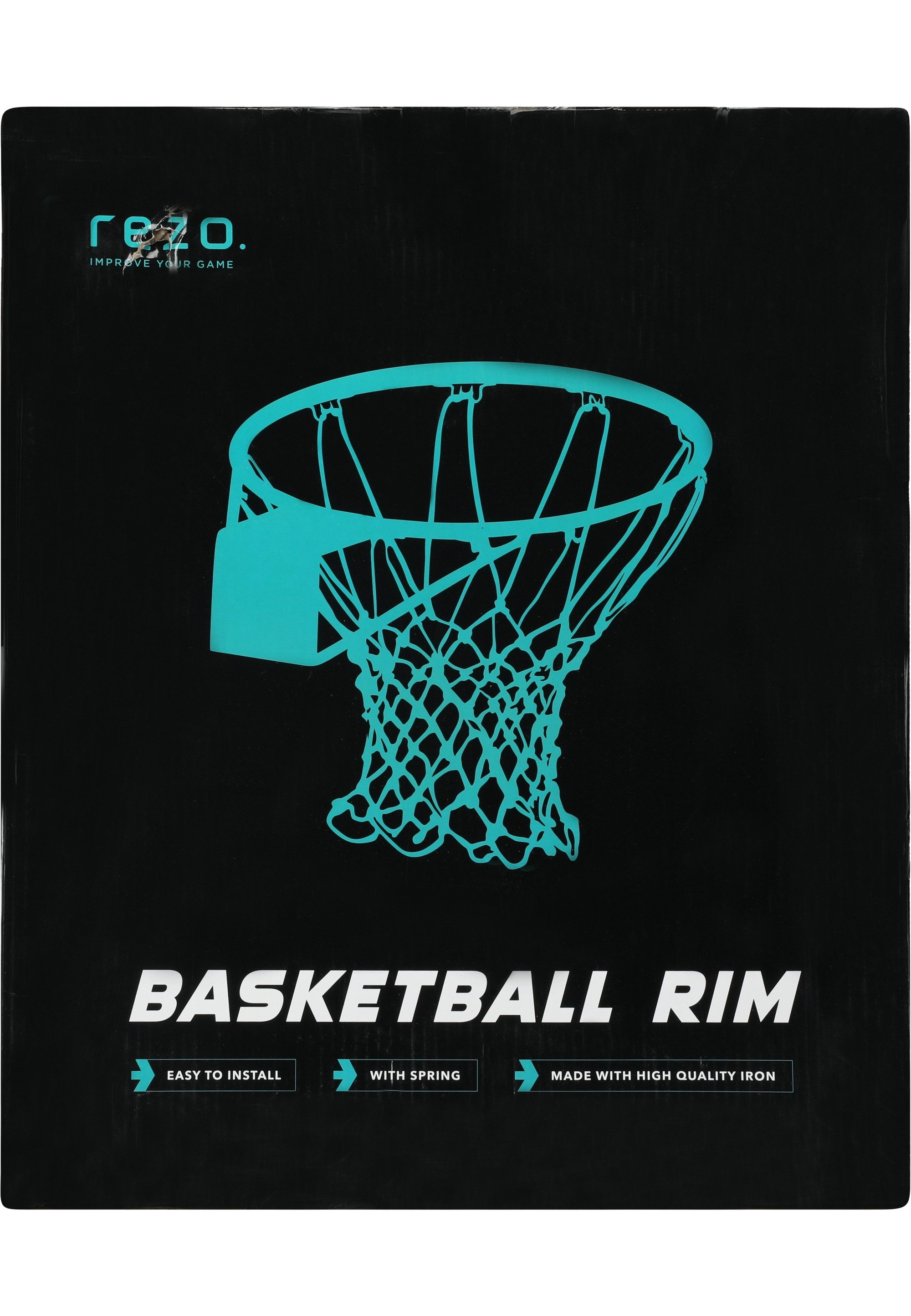 Rezo Basketball Duncan Basketball Rim w/ Spring, aus robustem und wetterbeständigem Material