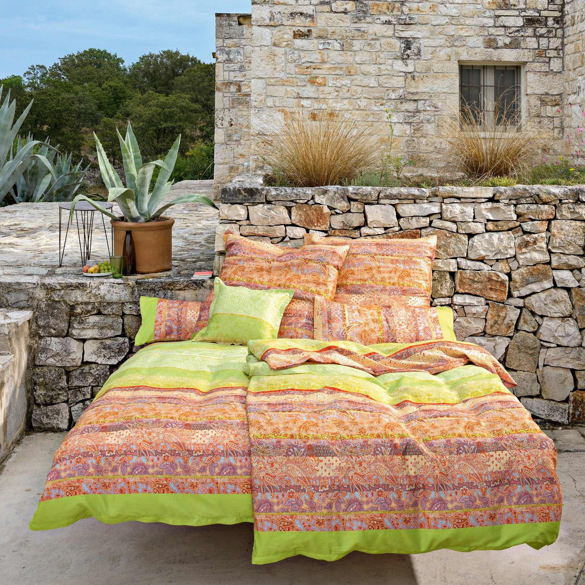 Bassetti Bettwäsche Bettwäsche "Montalcino V1", Mako-Satin, Paisley günstig online kaufen