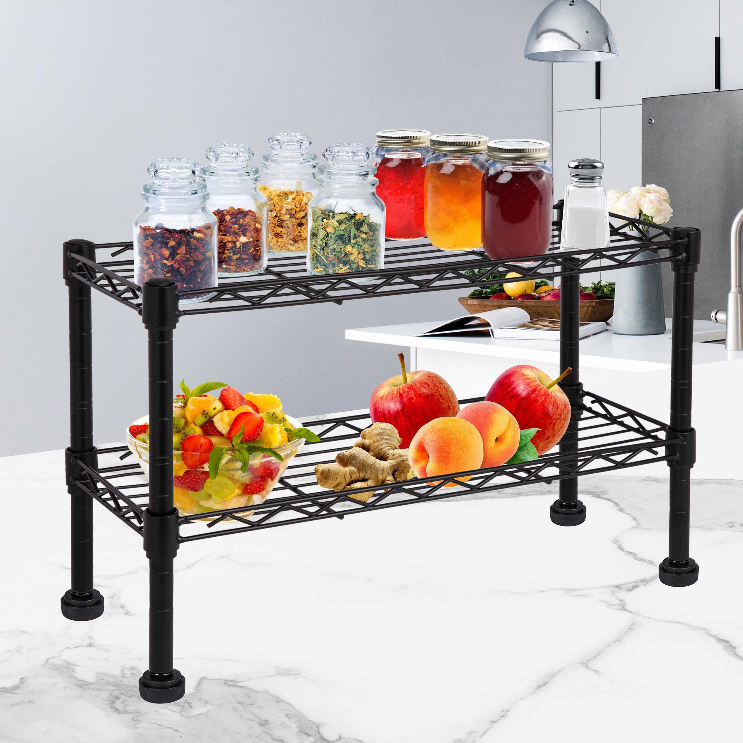 ONVAYA Küchenregal Küchenregal stehend aus Metall, Küchen-Organizer Regal – Bild 5 von 5