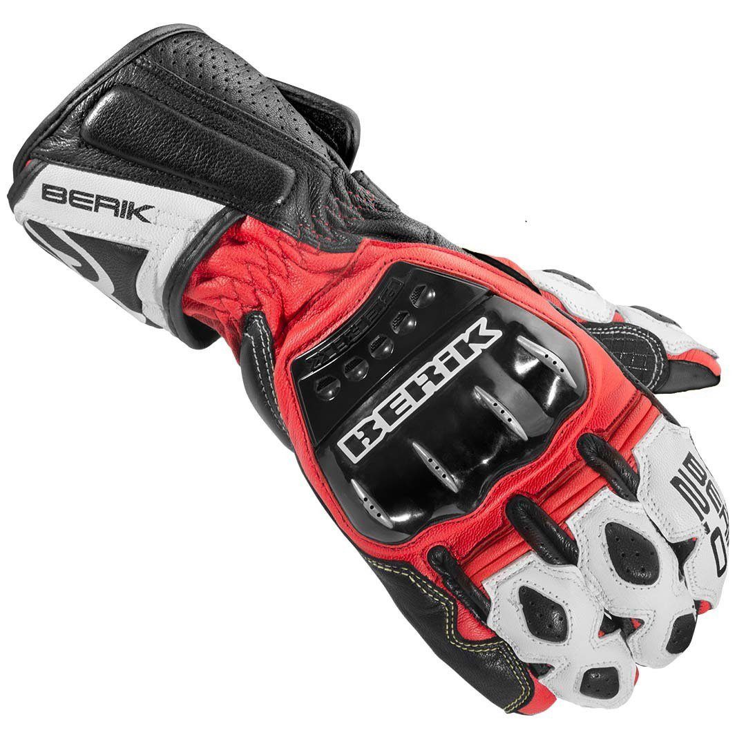 Berik Red/White/Black Motorradhandschuhe Segullo Motorradhandschuhe