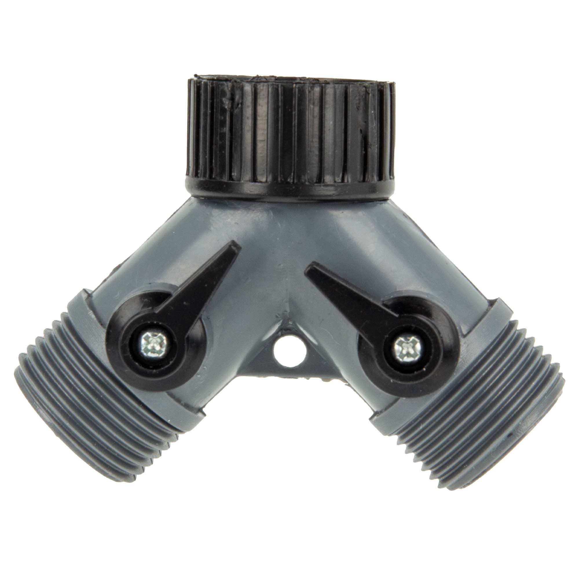 bevo Bewässerungssystem Hydro-Fit 3-Wege Verteiler 3/4 Zoll PVC-U Grau